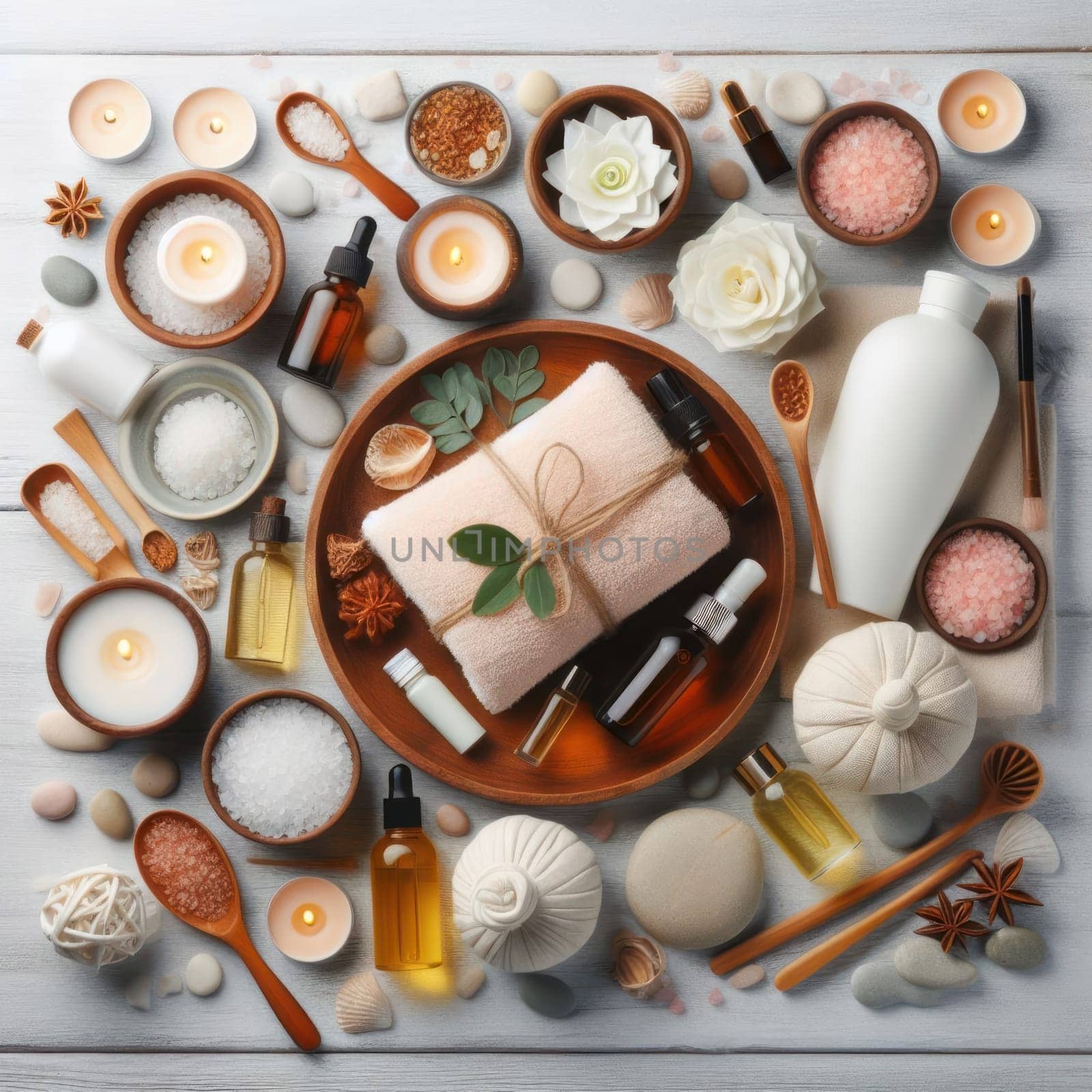 Spa Composition Flat Lay 03 by Ruckzack