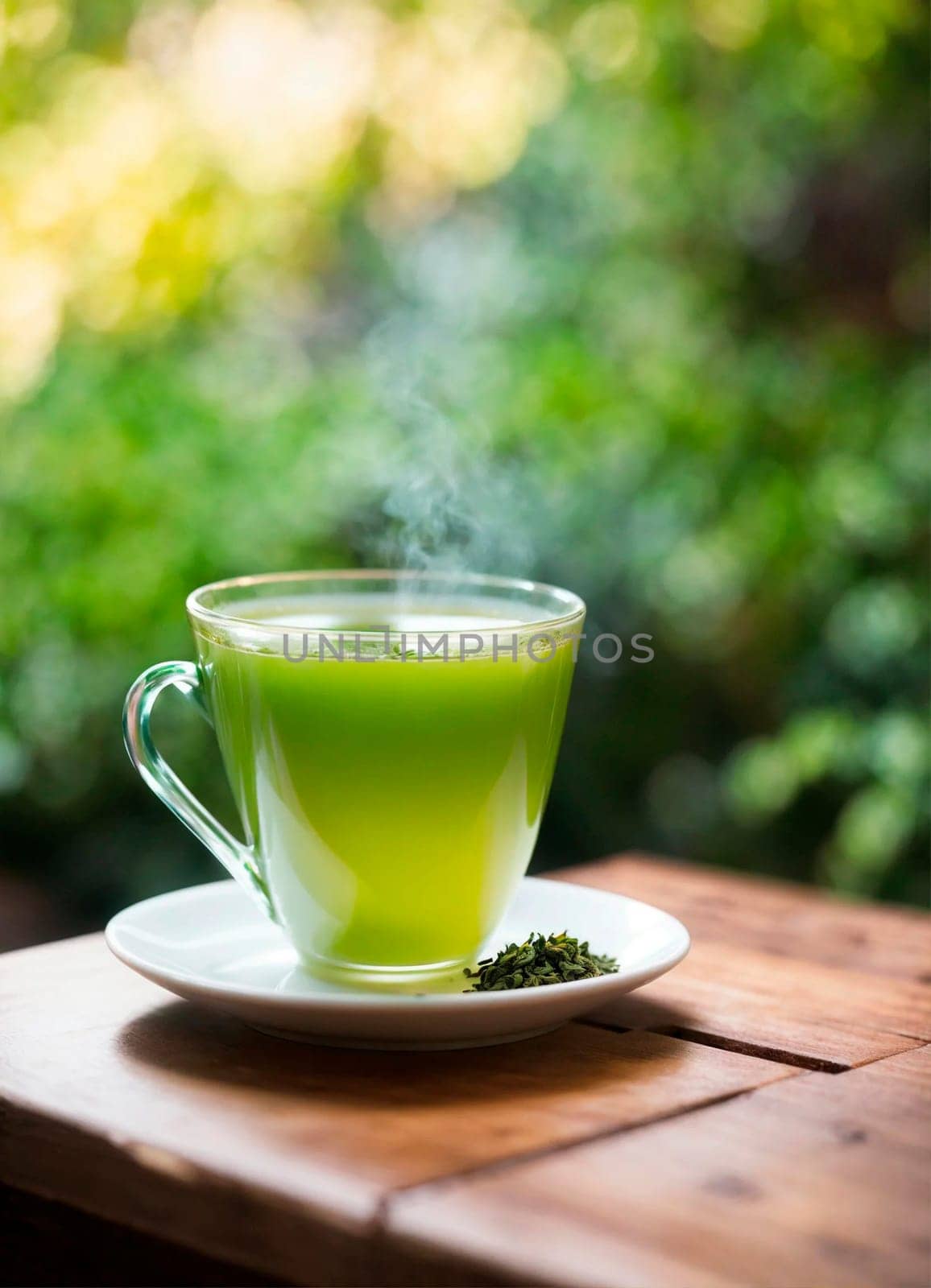 cup of tea on a tea plantation. Selective focus. by yanadjana