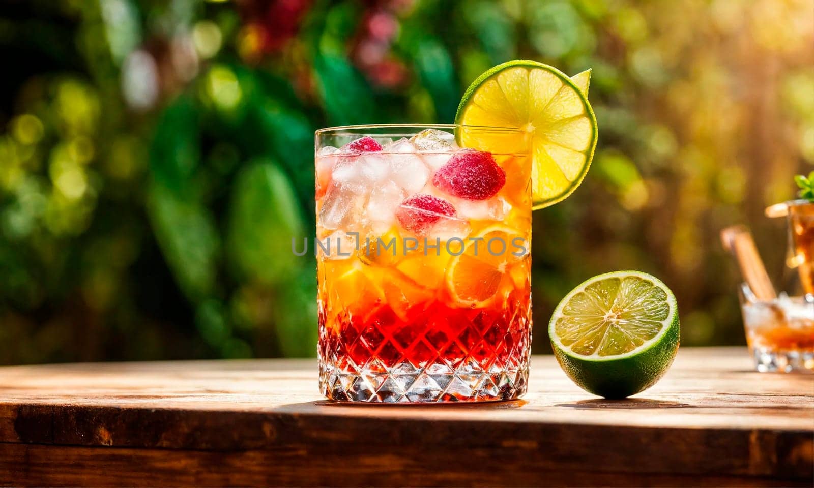 beautiful cocktail in a glass. Selective focus. drink.