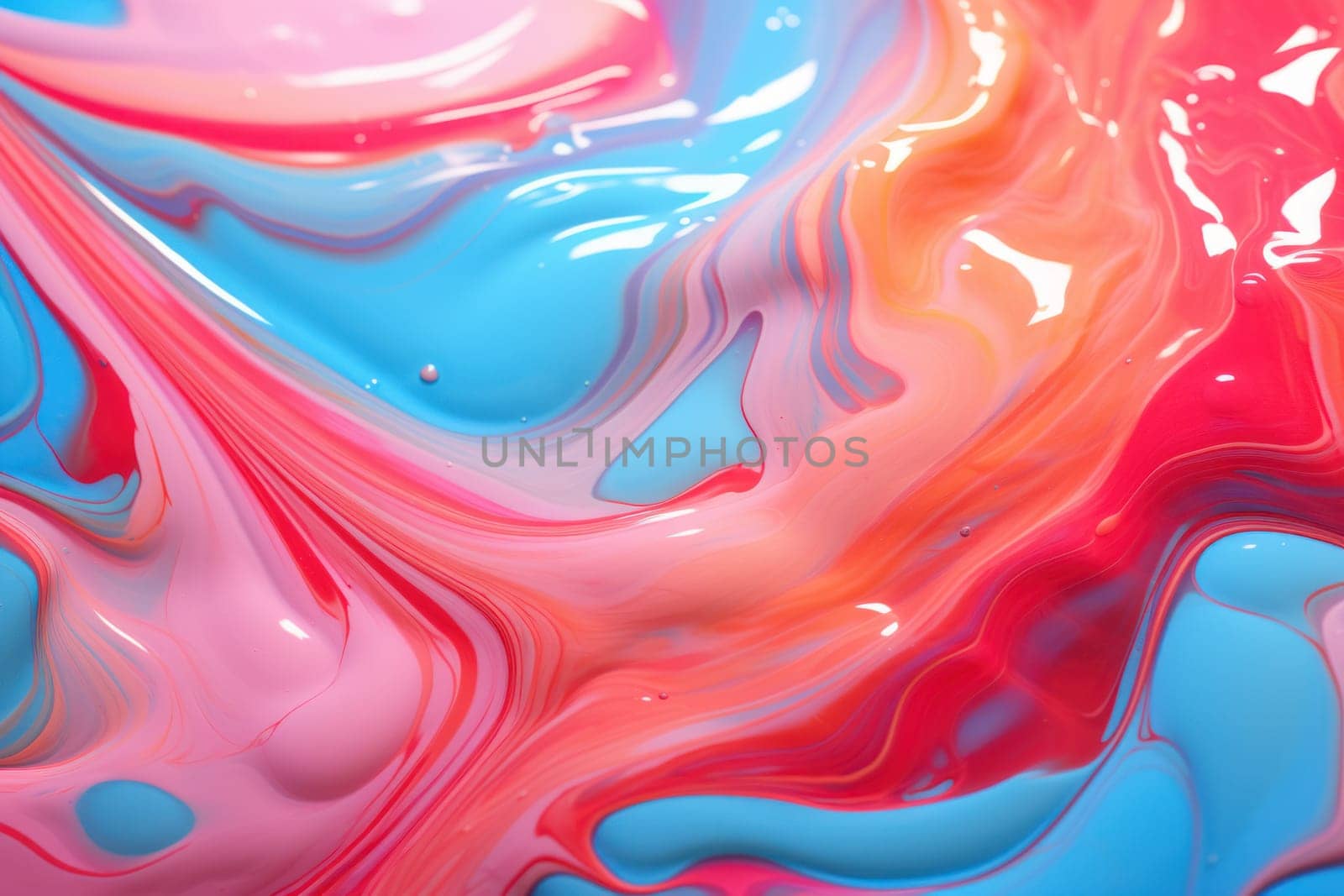 Mesmerizing Liquid marble background. Paint color pattern. Generate Ai