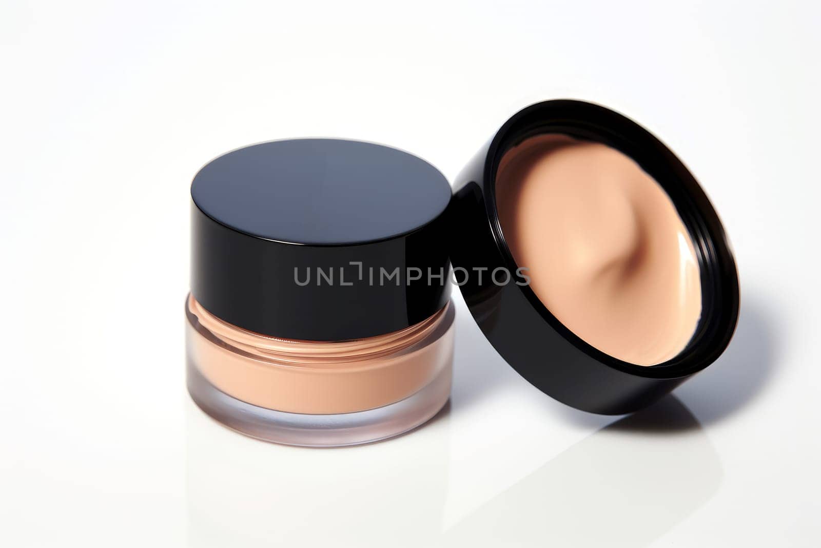 Matte Makeup foundation cream. Generate Ai by ylivdesign