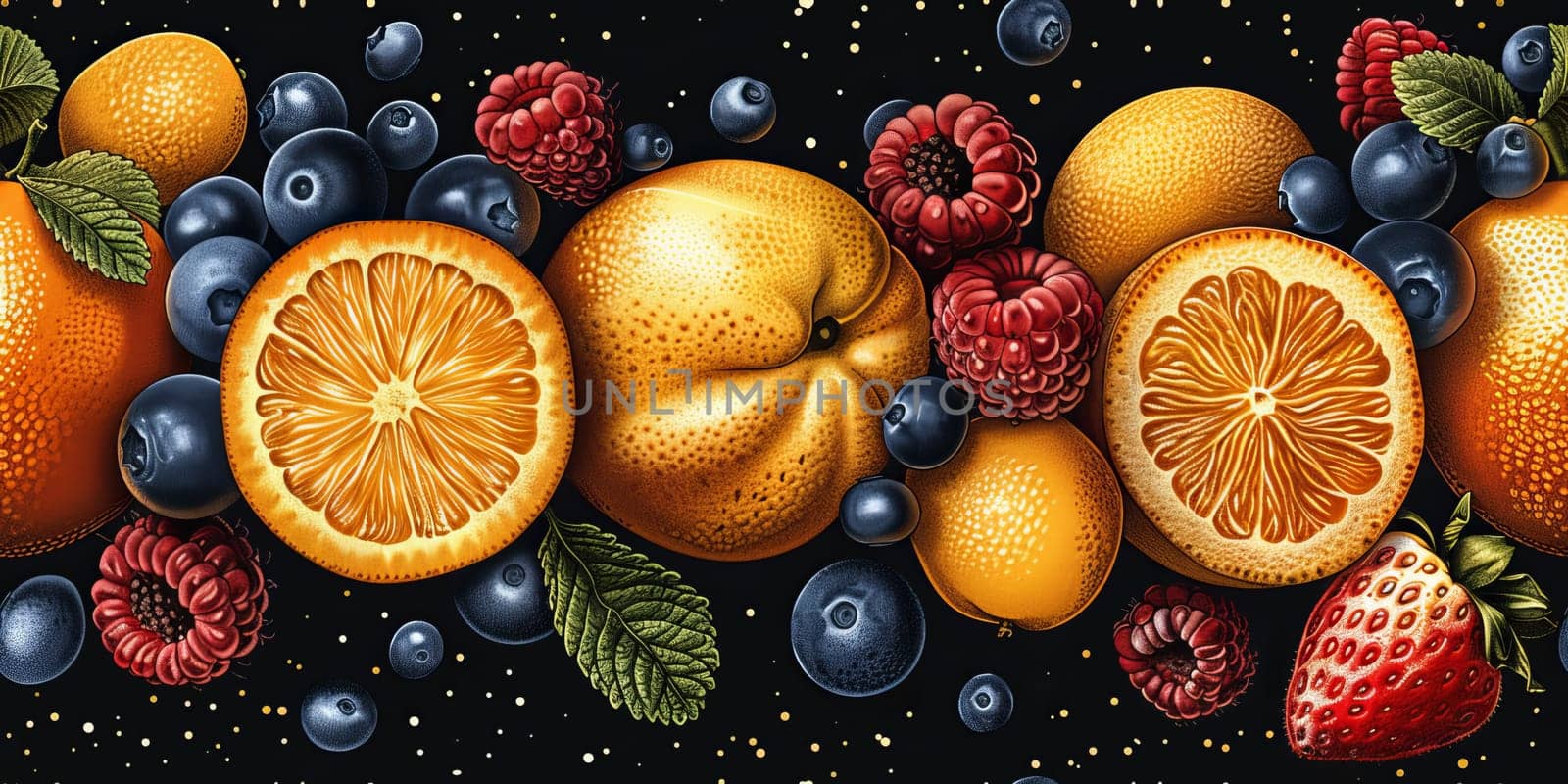 drawing seamless pattern with vegetables and fruits at white background hand drawn illustration