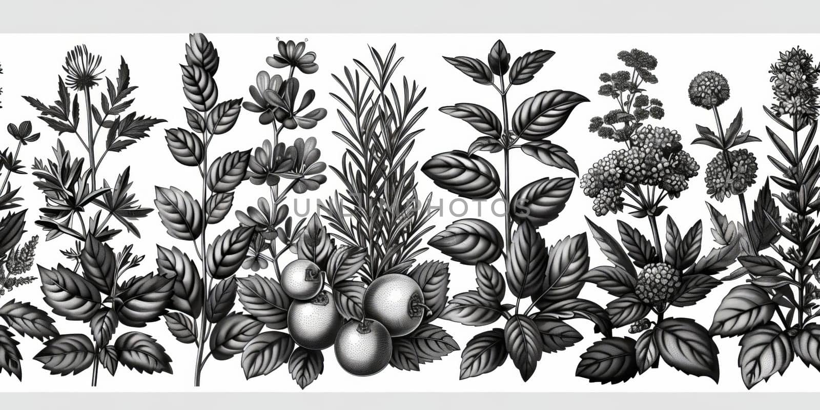 drawing seamless pattern with vegetables and fruits at white background hand drawn illustration