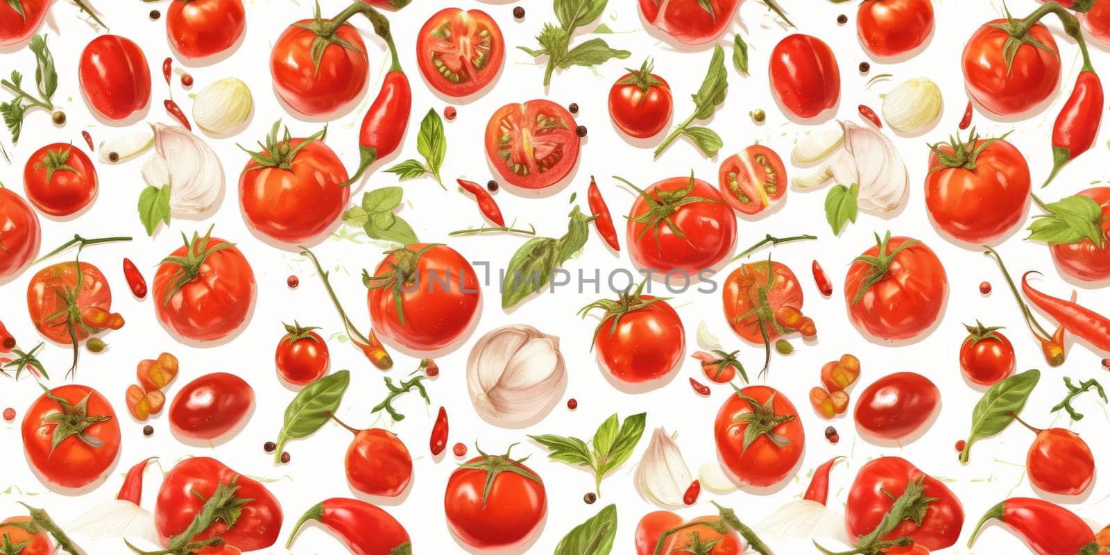 drawing seamless pattern with vegetables and fruits at white background hand drawn illustration