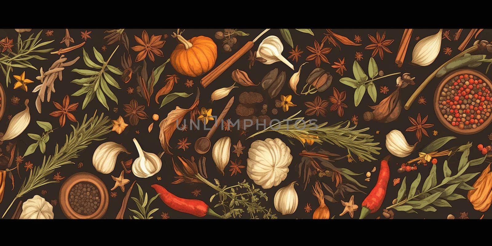 drawing seamless pattern with vegetables and fruits at white background hand drawn illustration. by Benzoix