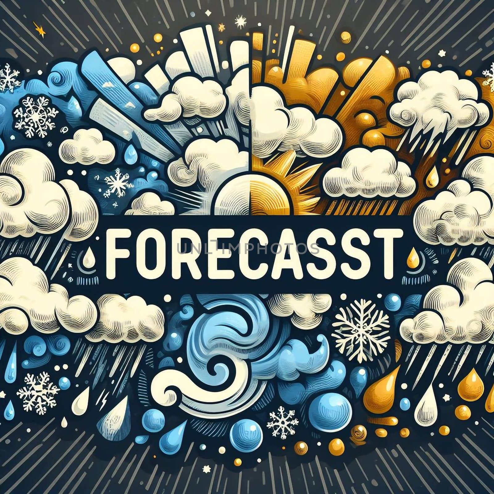 Forecasts banner for predicting future events by architectphd