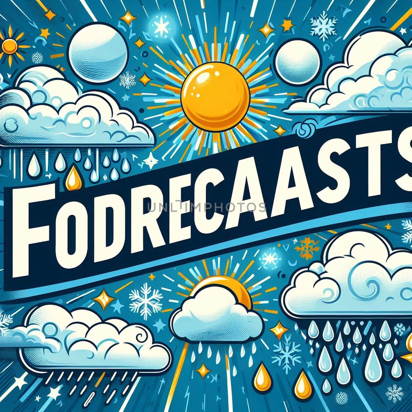 Forecasts banner for predicting future the events