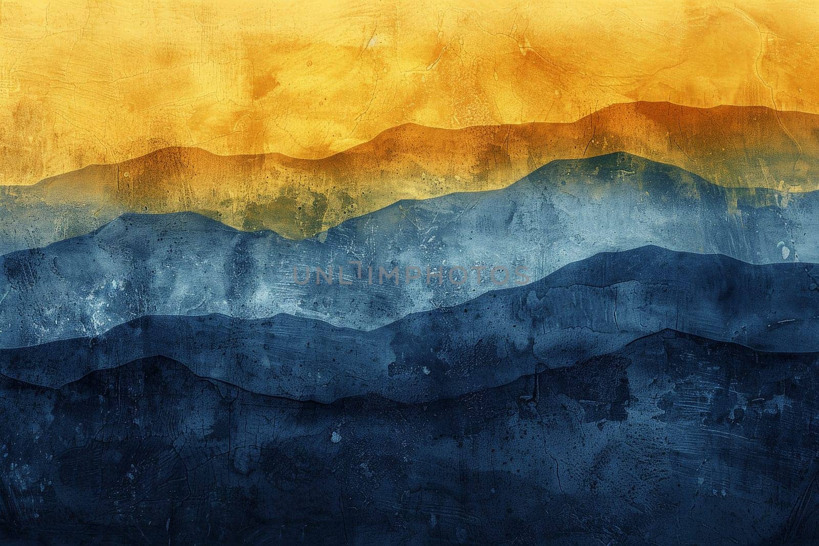 Grunge blue and yellow Textured background . Generative AI by matamnad