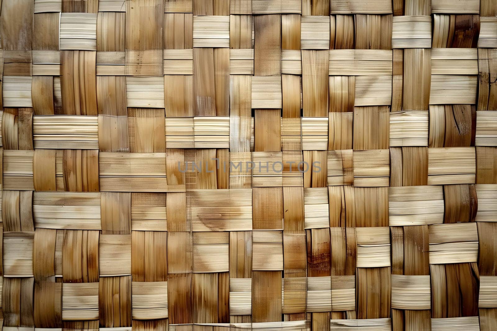 flat full-frame seamless texture of wicker bamboo wall by z1b