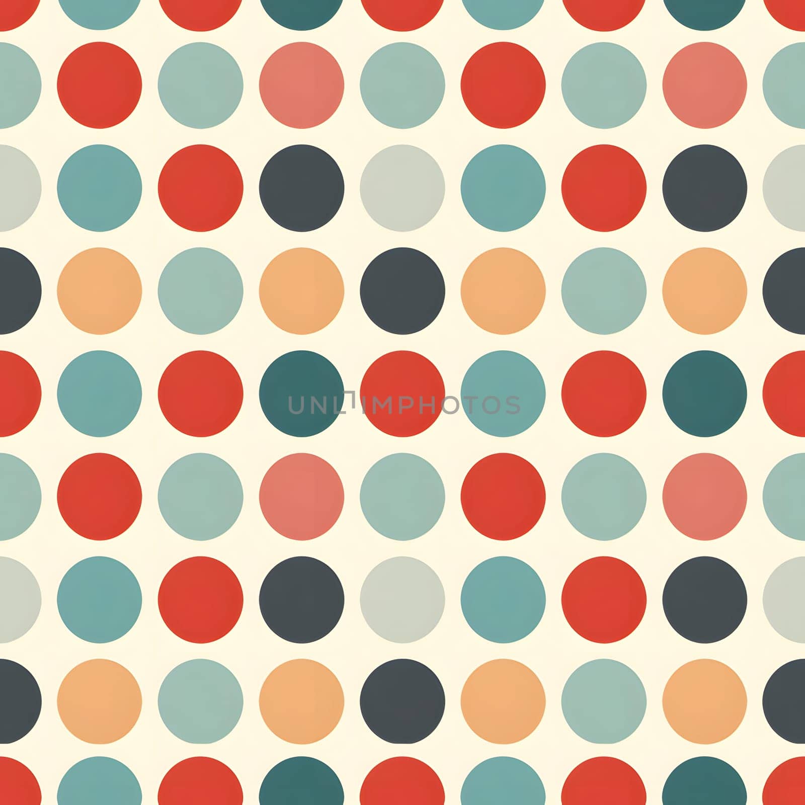 seamless pattern of colorful polka dot by z1b