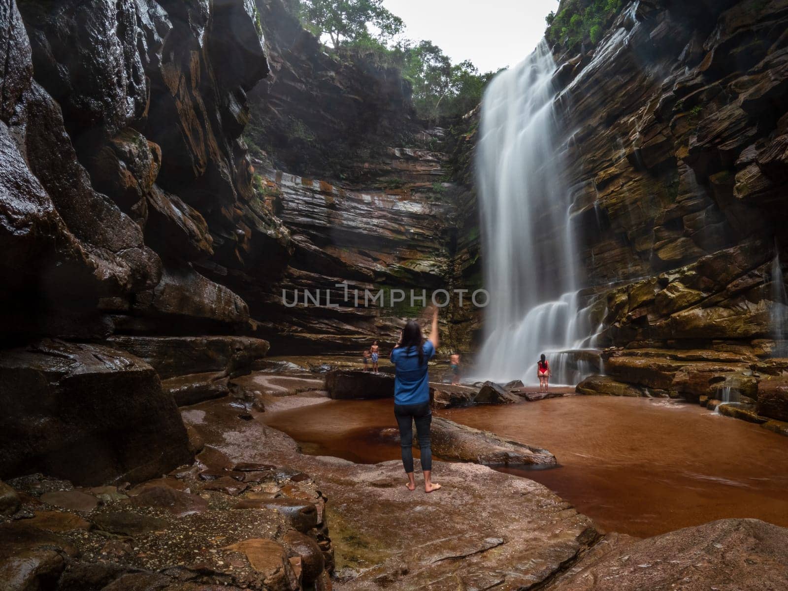 Exploring the Majestic Waterfall in a Serene Wilderness by FerradalFCG