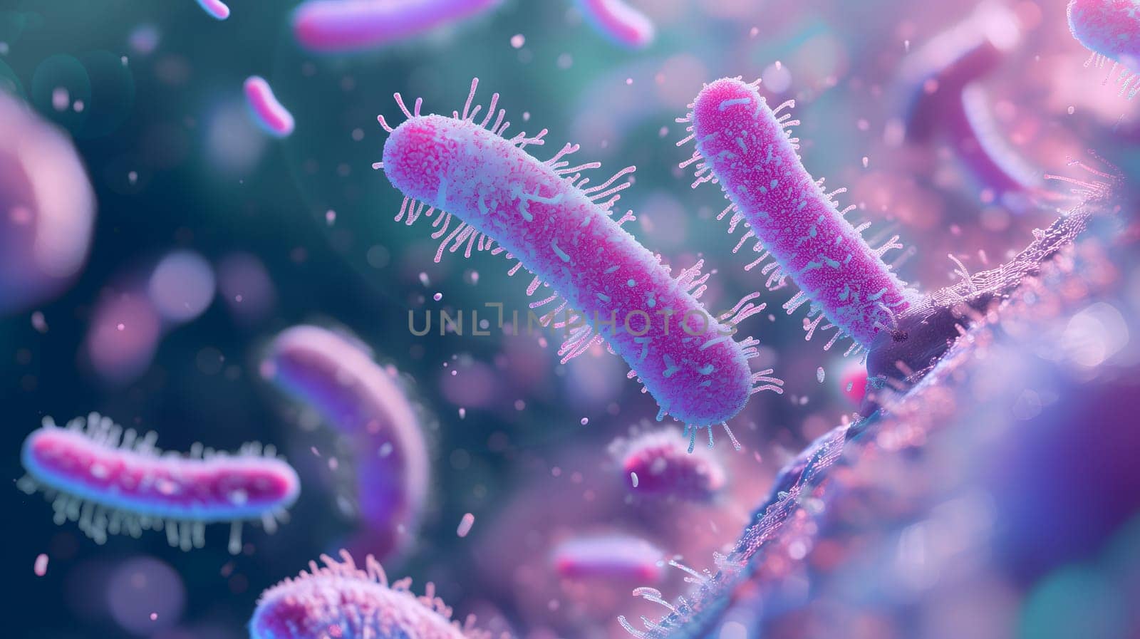 purple colored bacterium rod monoculture Escherichia coli by z1b