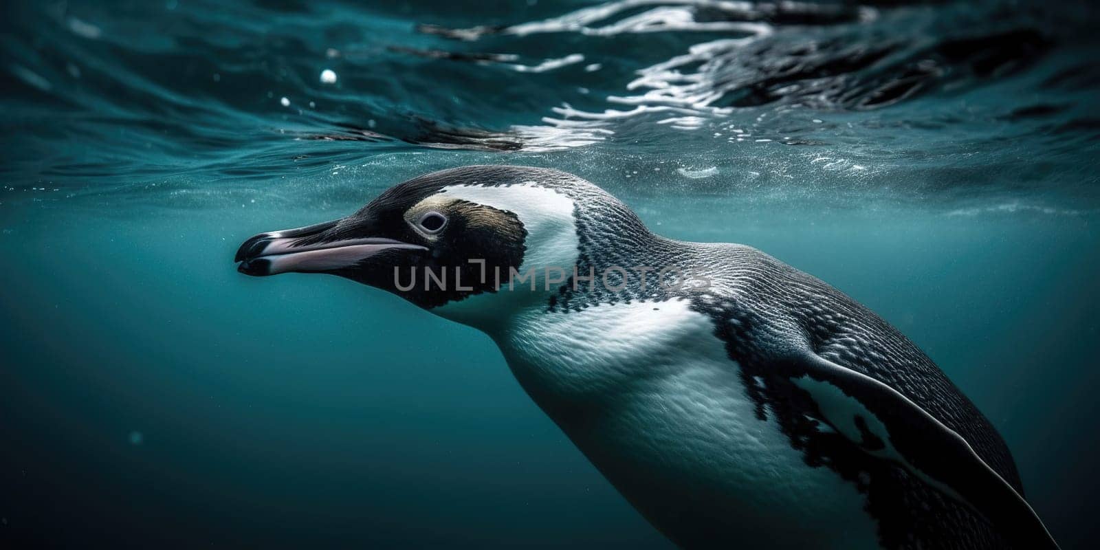 Penguin Hunts Underwater by tan4ikk1