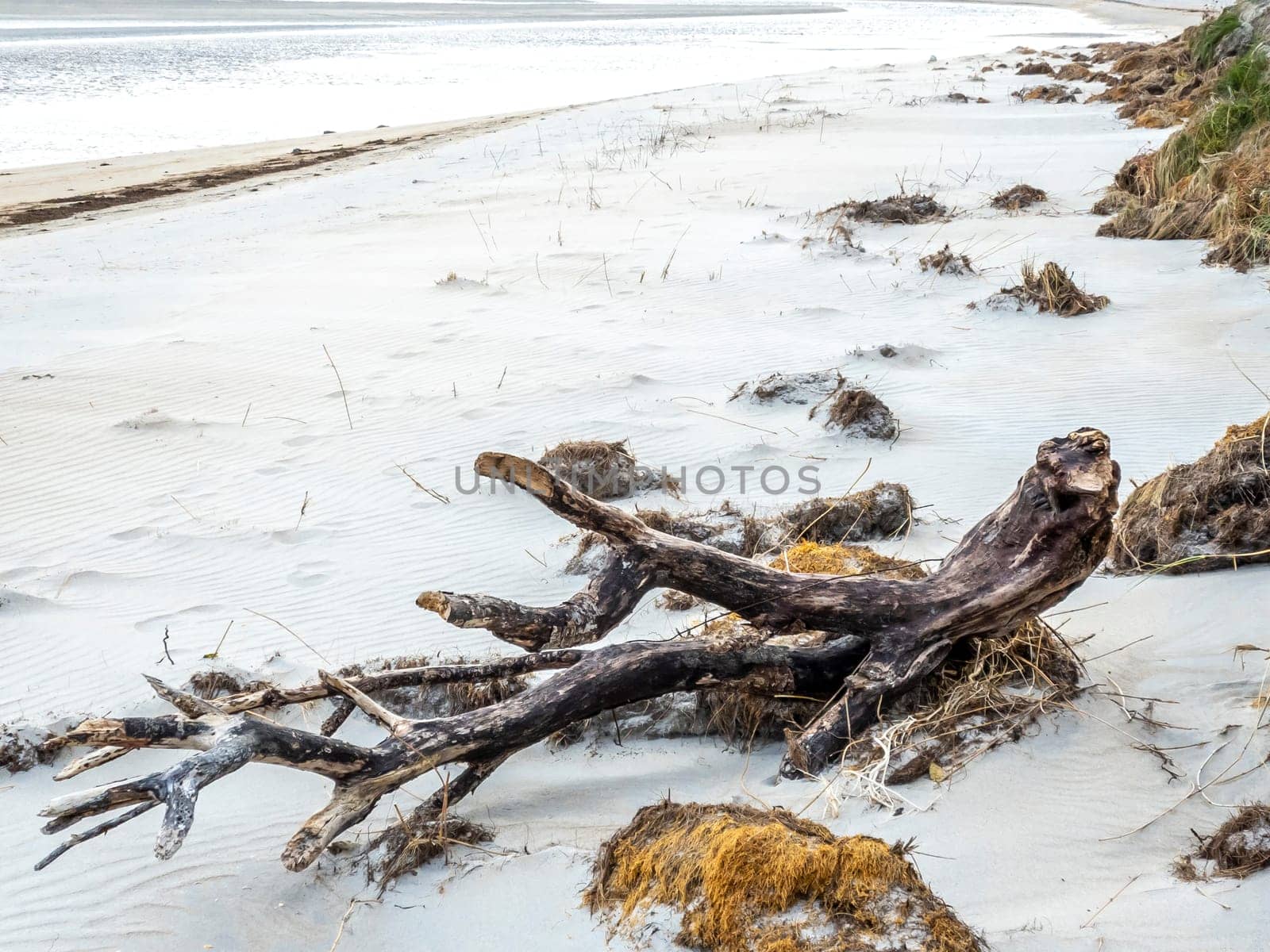 Sand storm at Dooey beach by Lettermacaward in County Donegal - Ireland.