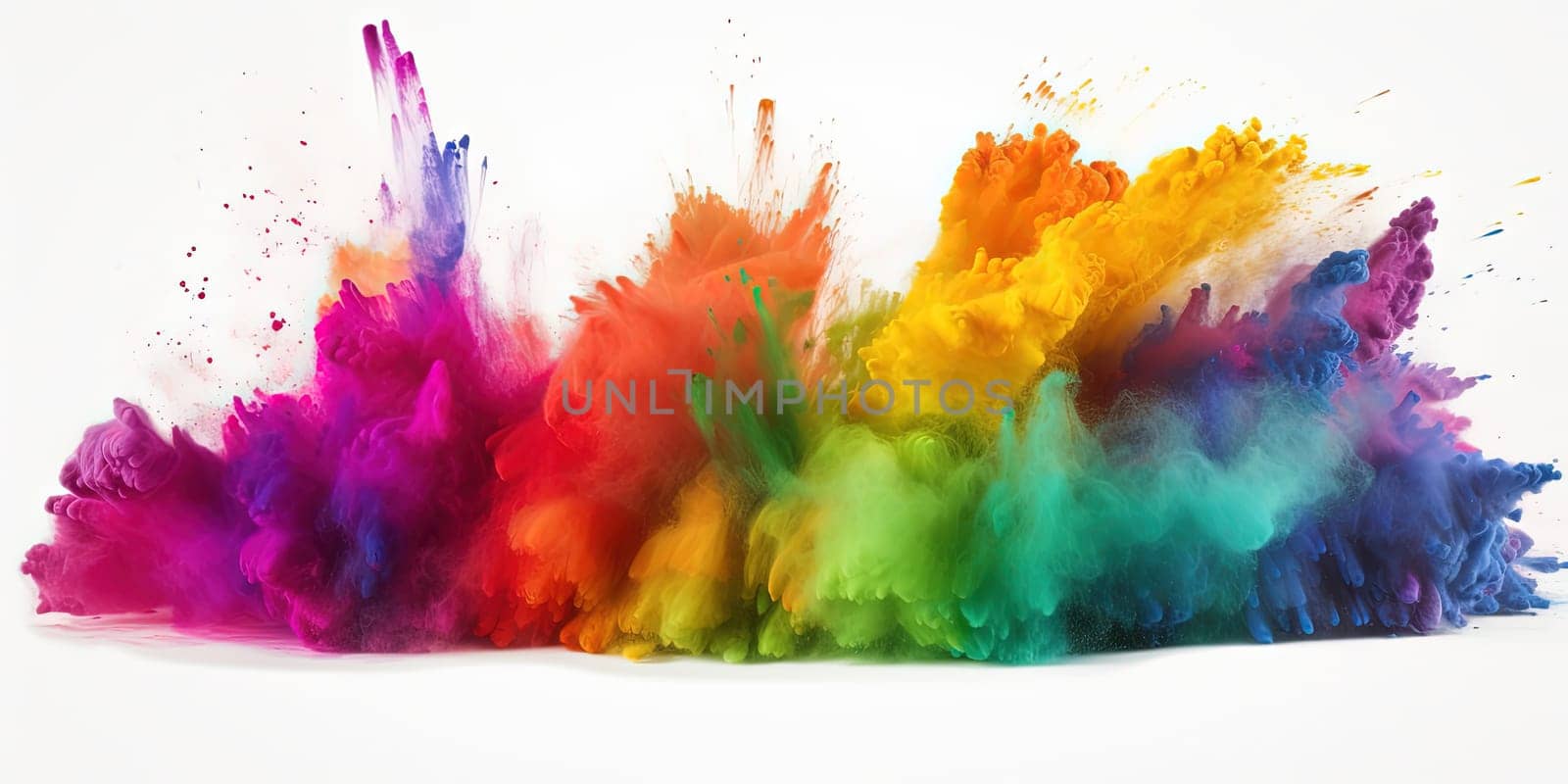 multicolor neon powder holi paints blew up by tan4ikk1