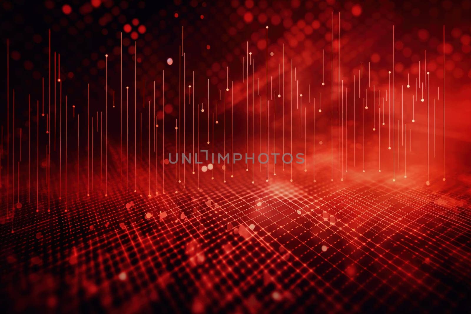 red background of futuristic communication by tan4ikk1
