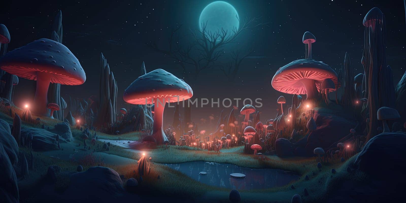 Impressive Mushroom Landscape on a Distant Planet by tan4ikk1