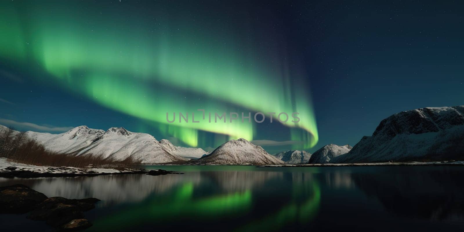 amazing natural phenomenon of Aurora Northern Lights in the sky by tan4ikk1