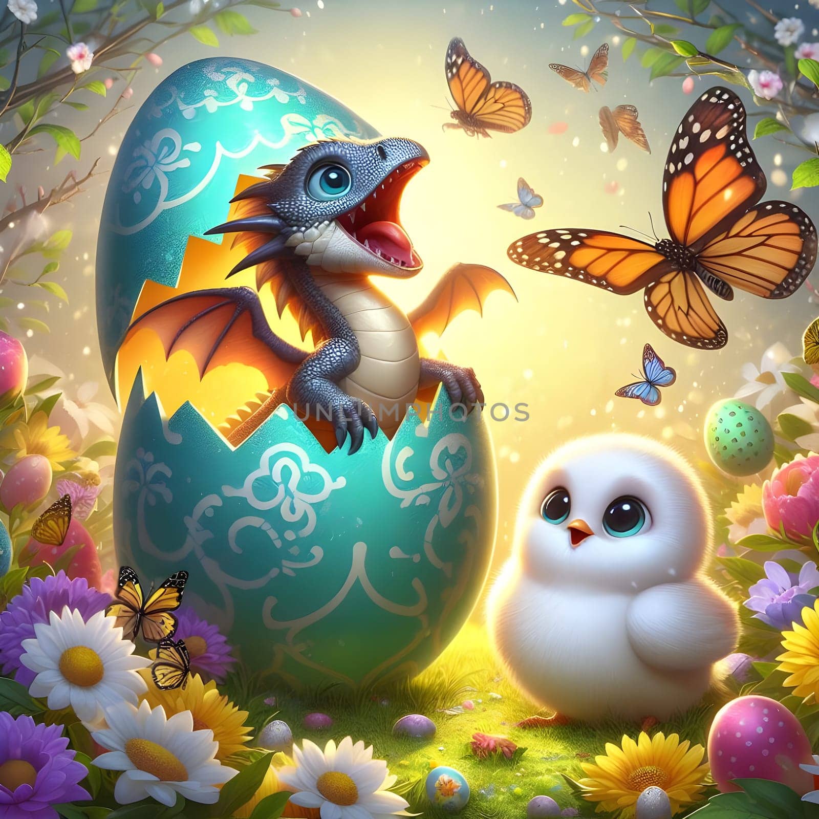 Happy Easter eggs Happy Easter images Happy Easter ai generated image Happy Easter bunney Happy Easter celebration. High quality photo