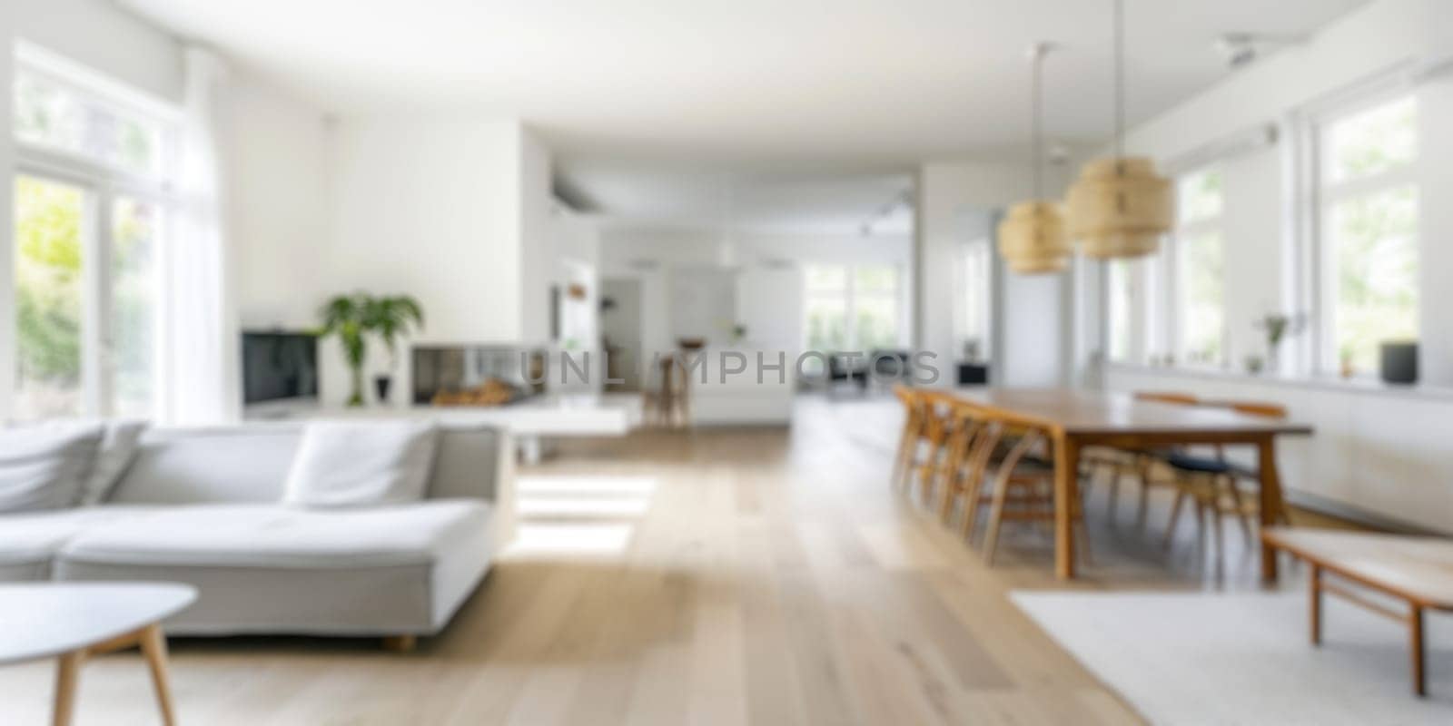 Blurred Modern Home Interior. Resplendent. by biancoblue