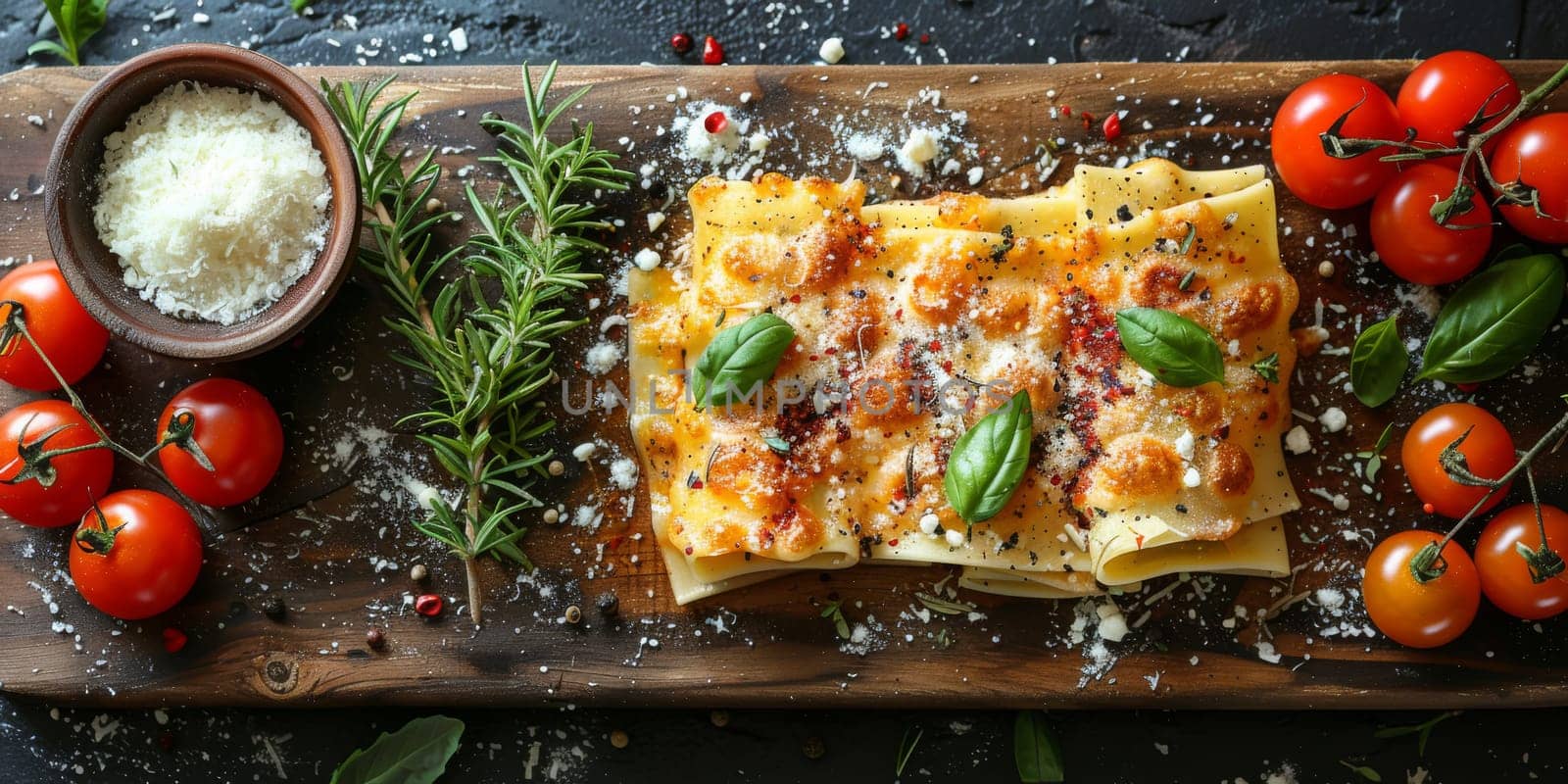 Classic Pasta on kitchen background. Diet and food concept. by Benzoix