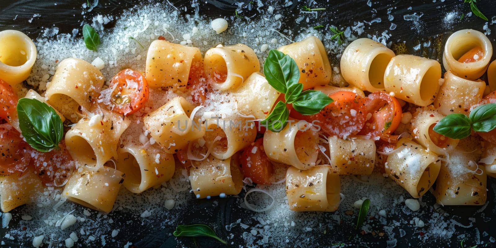 Classic Pasta on kitchen background. Diet and food concept. by Benzoix