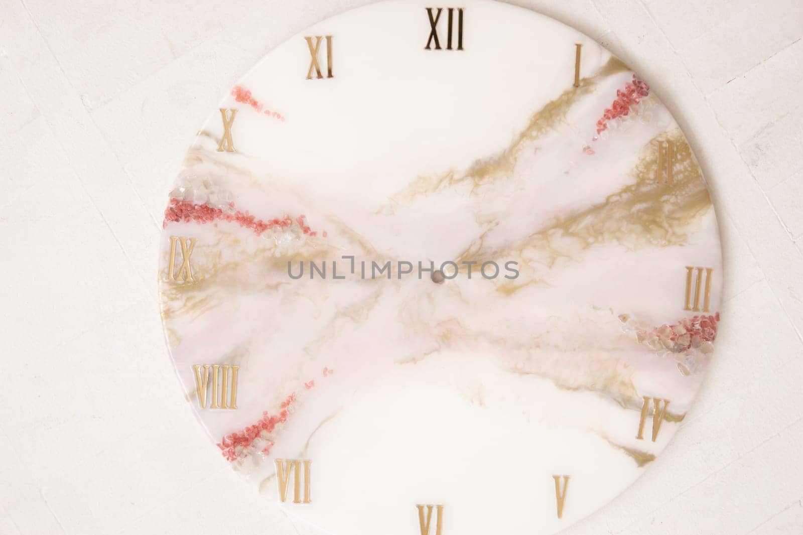 Handmade interior clocks made of epoxy resin. An interior item