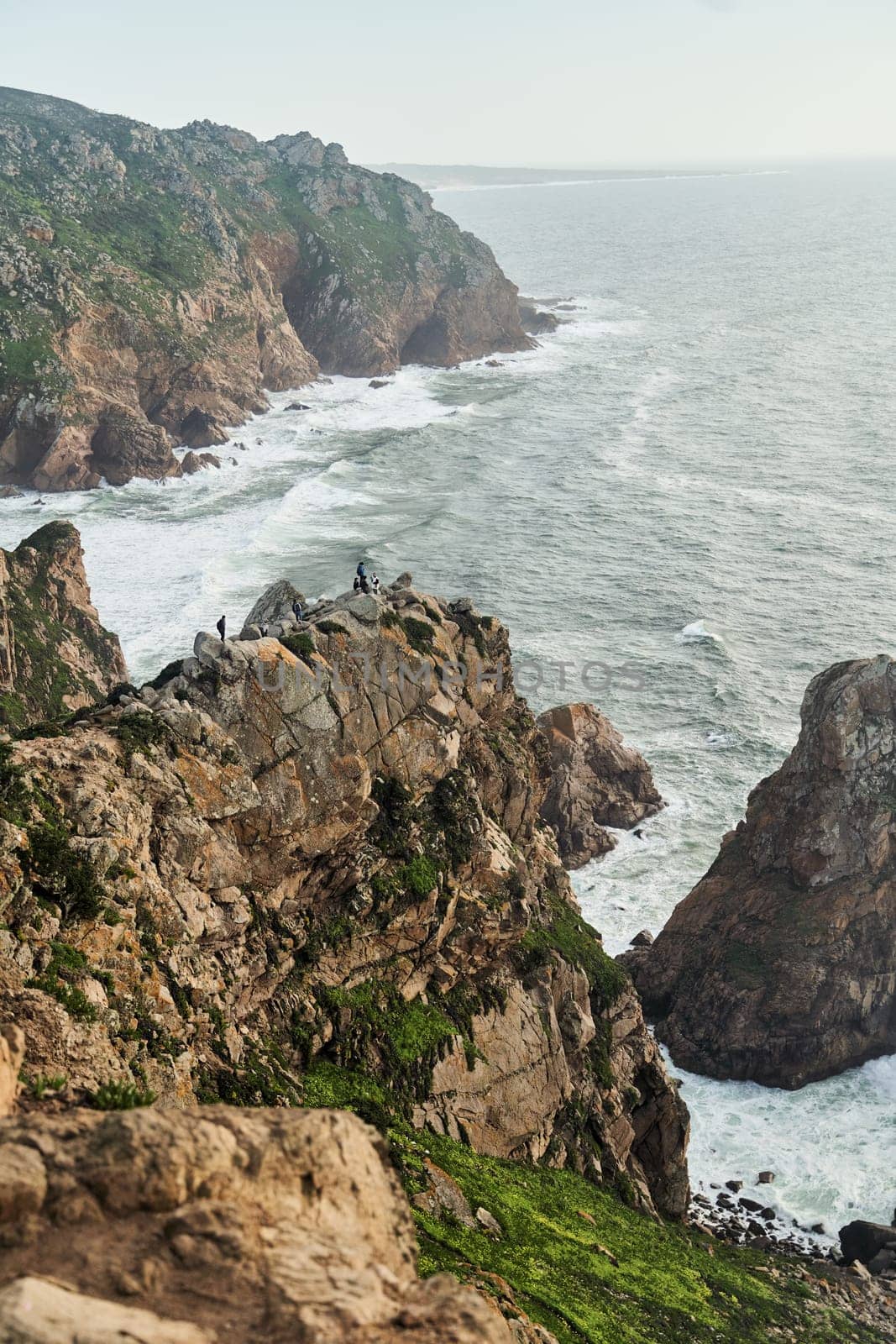 Landscape view of Cabo da Roca in Portugal. Westernmost part of Europe by driver-s