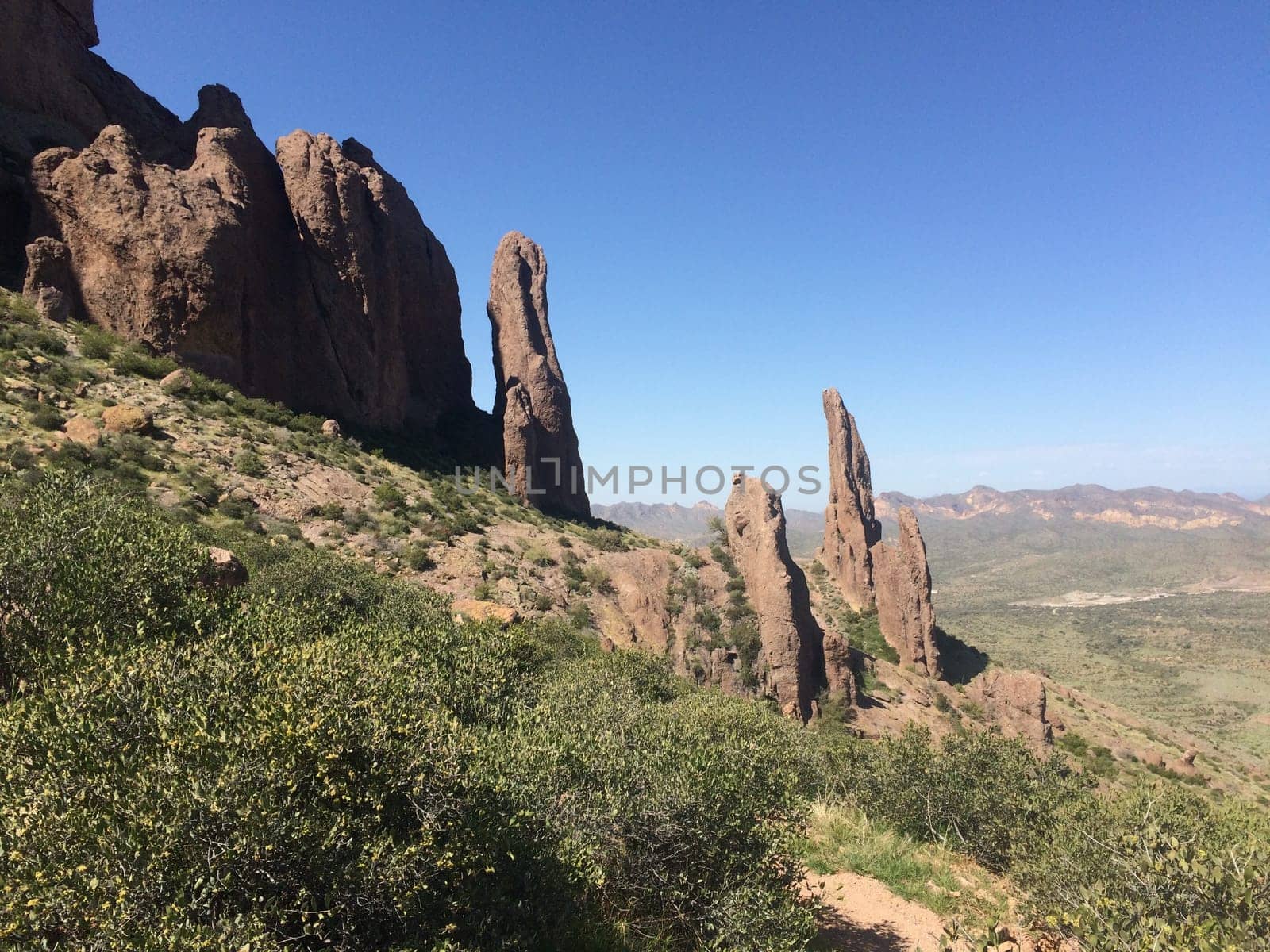 Hiking in the Superstition Mountains, Lost Dutchman, Apache Junction. High quality photo