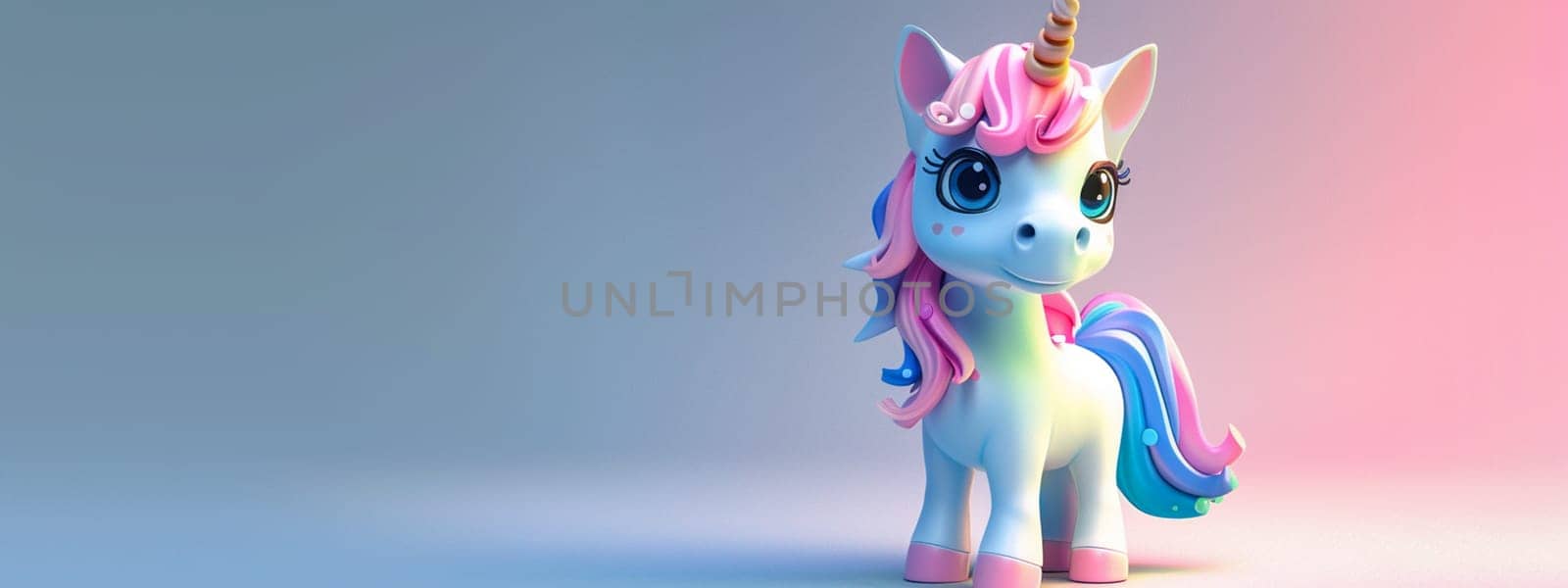 colorful unicorn. selective focus. Generative AI, by mila1784