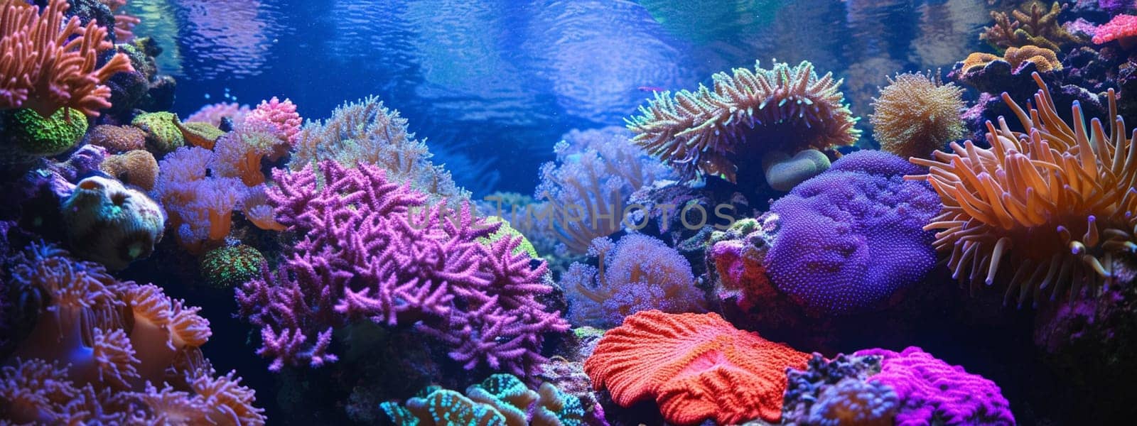 Coral reefs. selective focus, Generative AI,