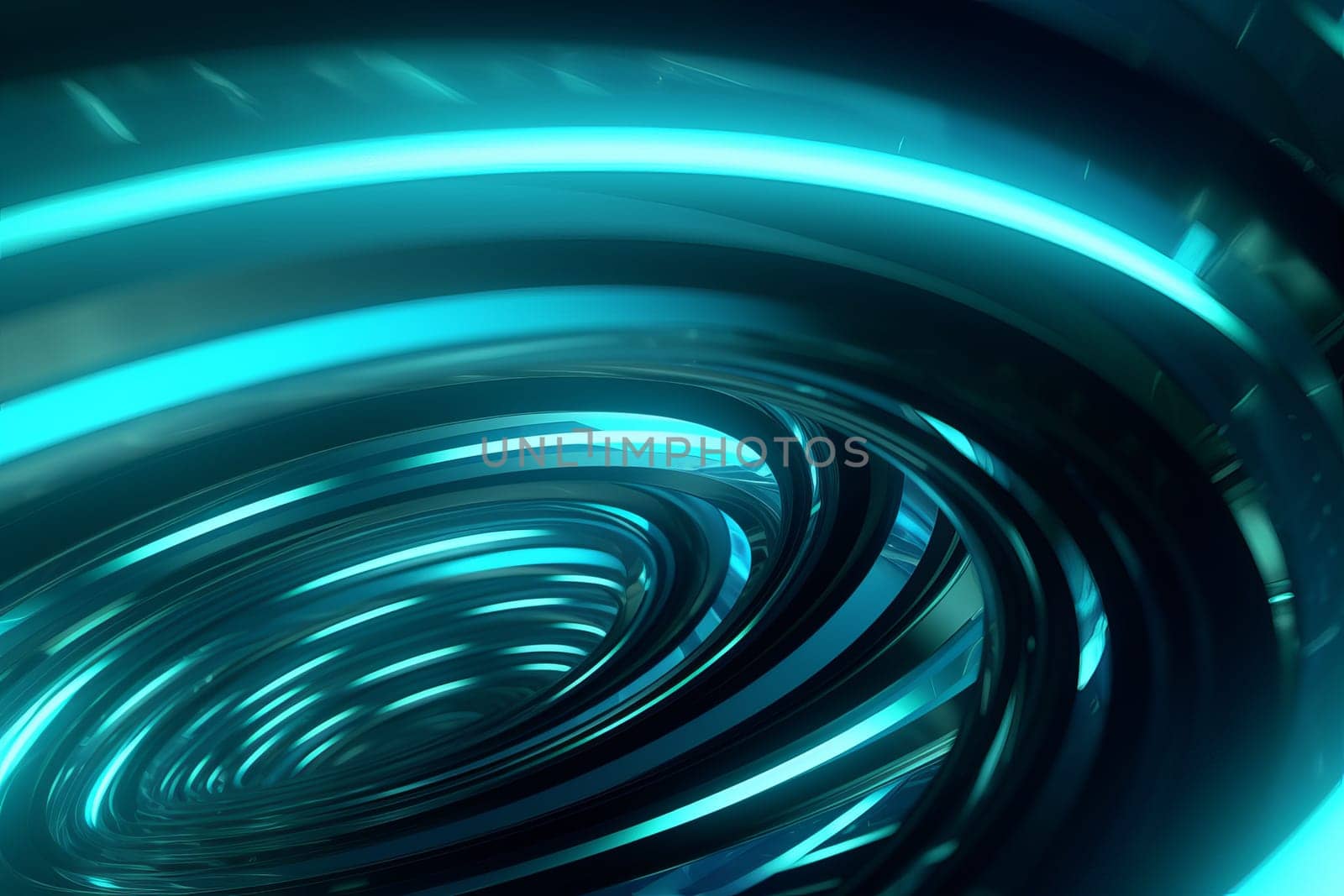 Abstract futuristic circle background. Generate Ai by ylivdesign