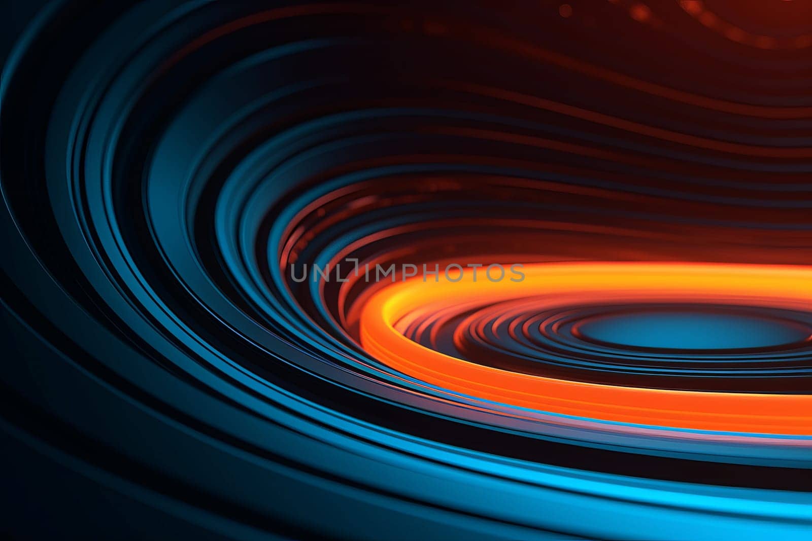 Abstract futuristic circle space background. Generate Ai by ylivdesign