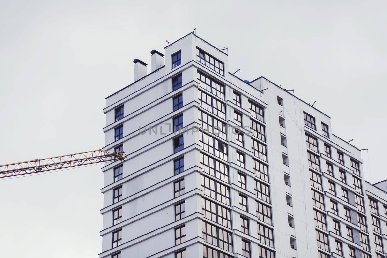 finishing construction of a modern residential building. mortgage