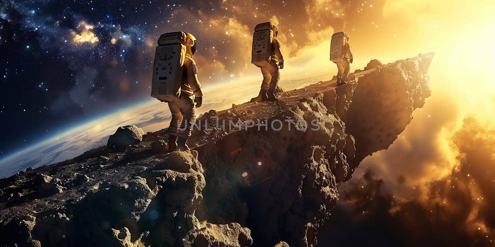 3D Rendered Fantasy Alien Landscape - 3D Illustration. High quality photo