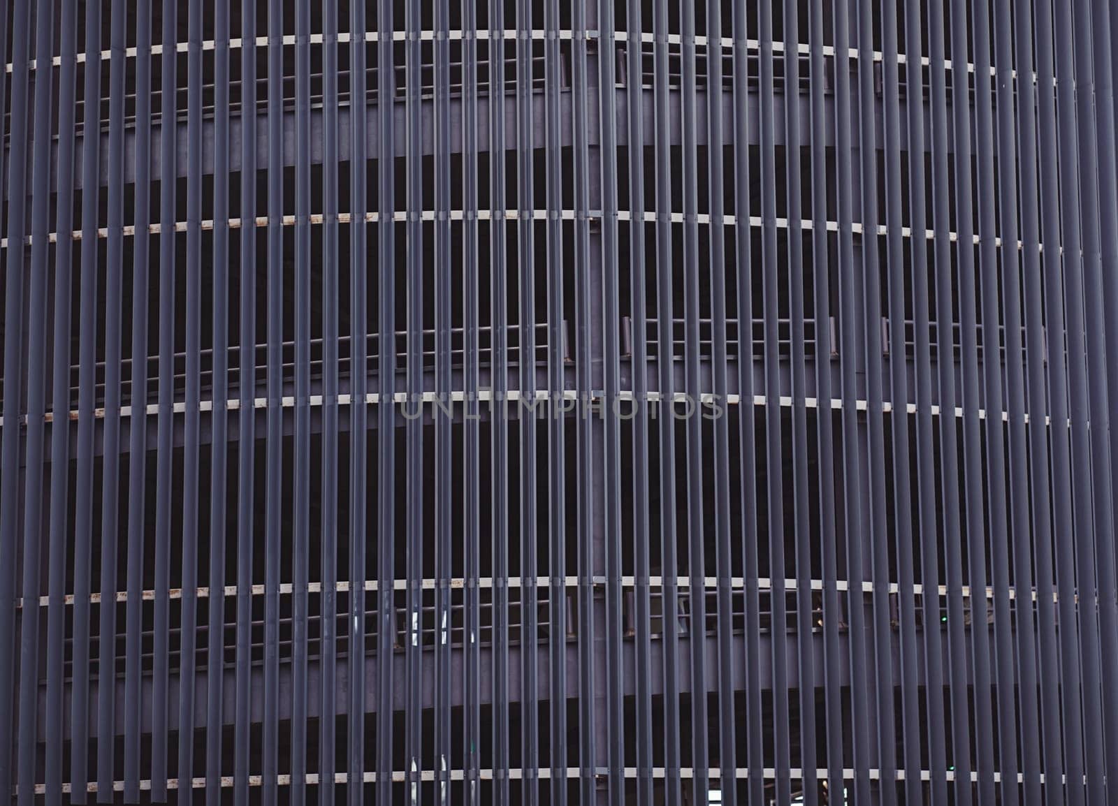 Steel structure background. Parking for car