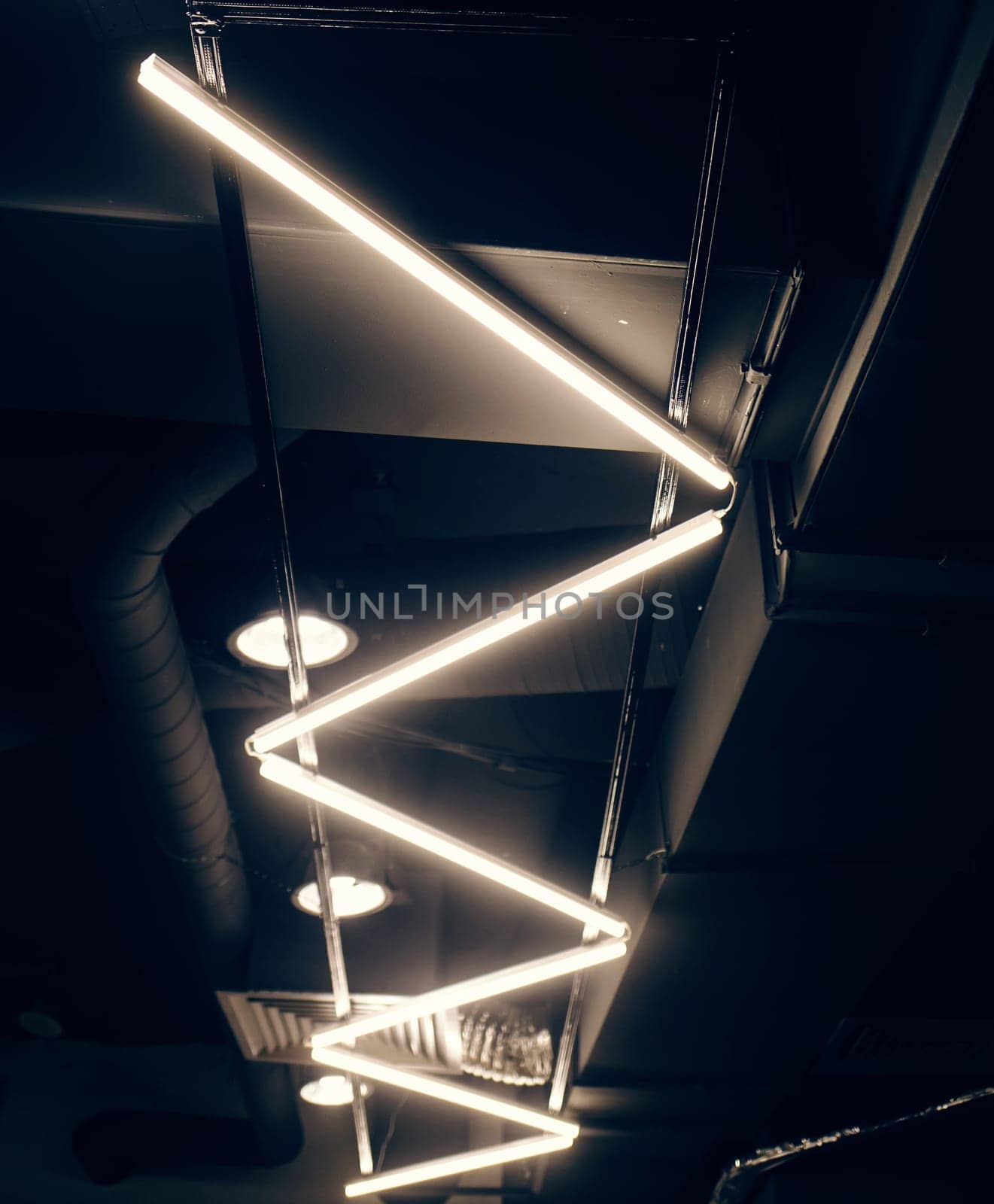 interior modern light in a shopping mall or restaurant