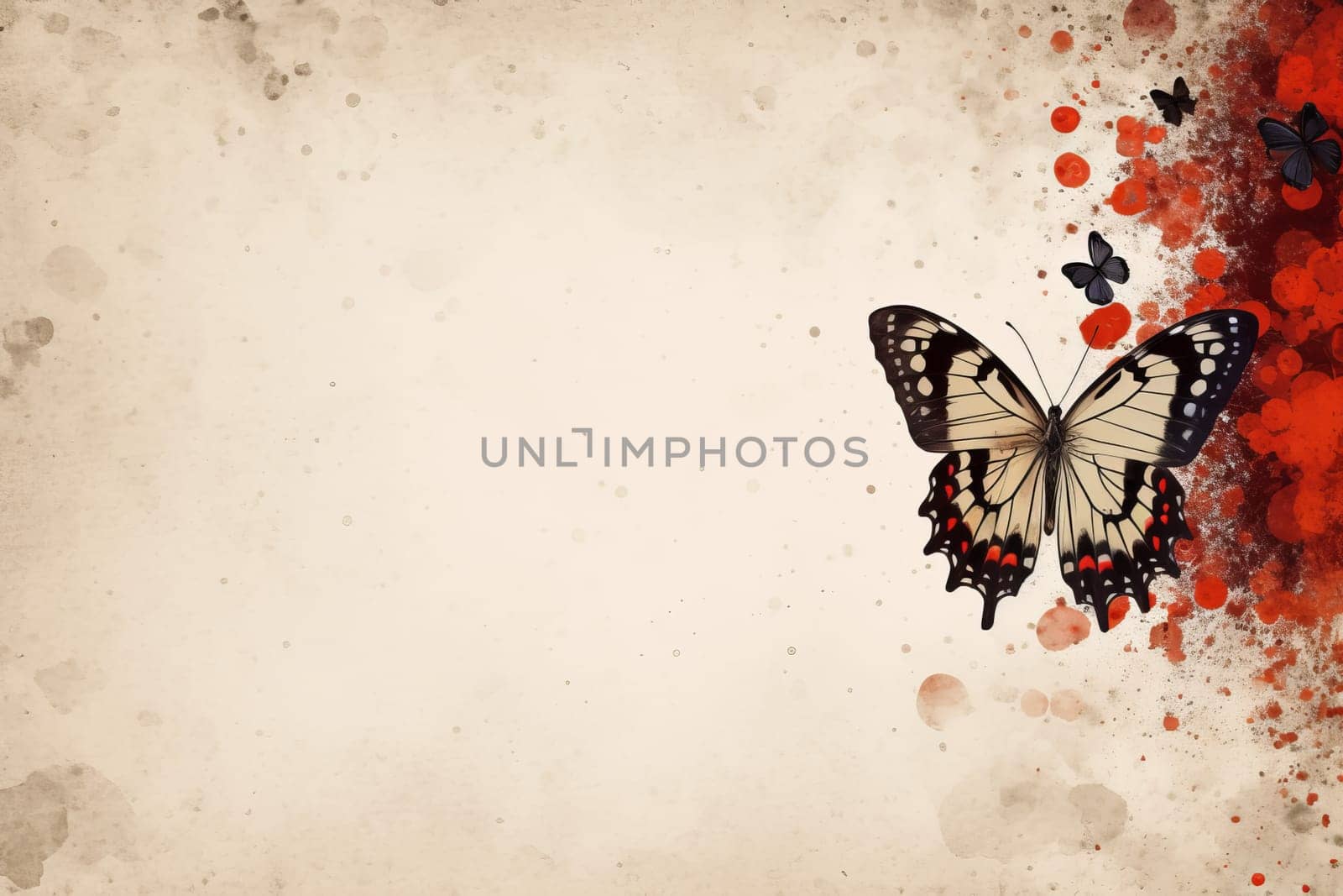 Butterfly background. Generate Ai by ylivdesign