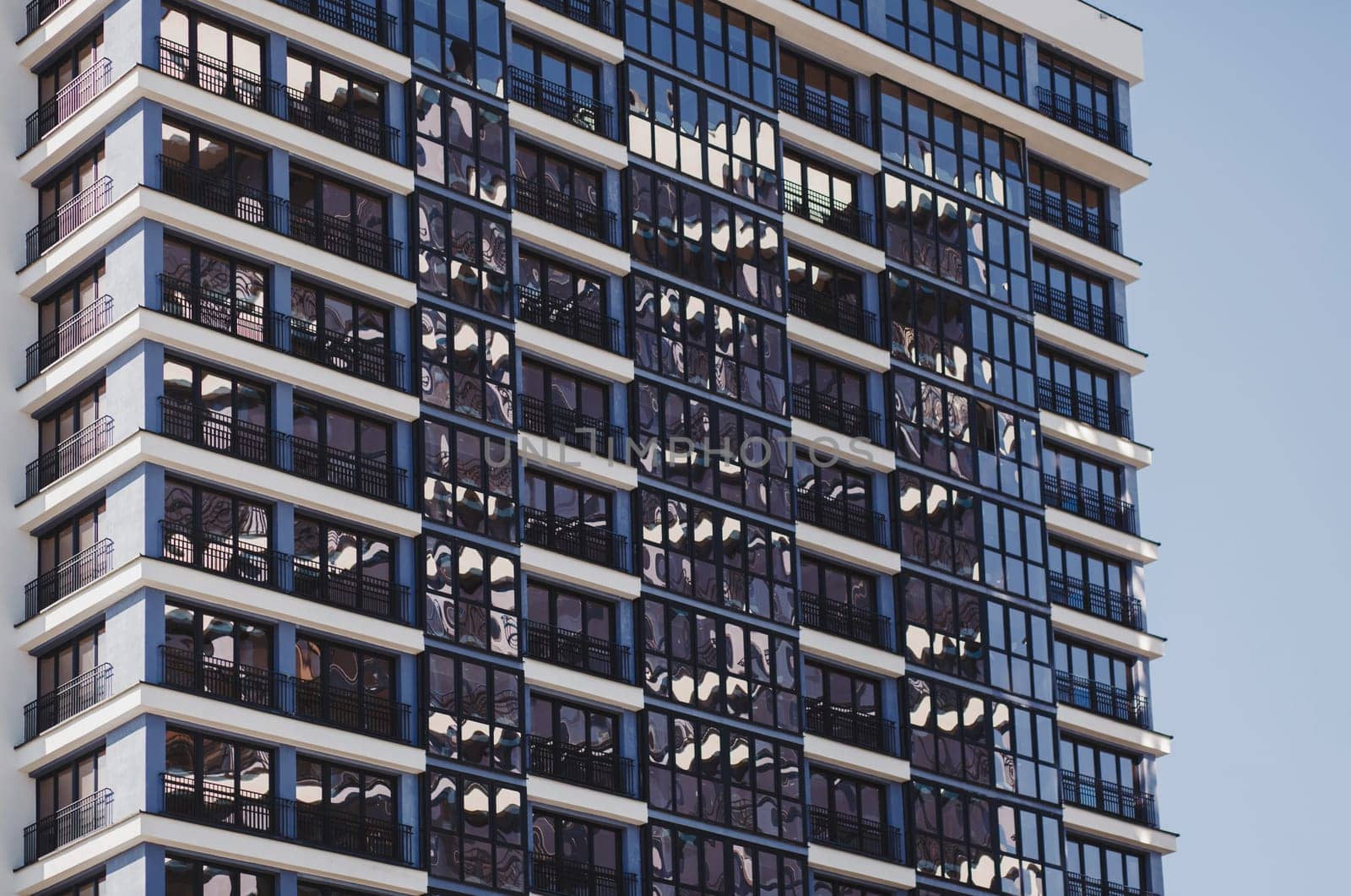 Residential area in Europe, modern apartment buildings