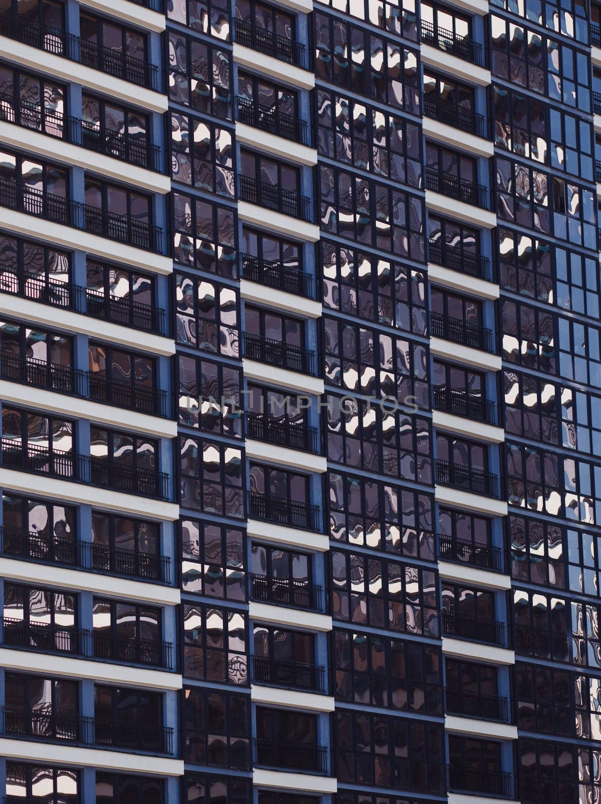 Modern European residential apartment buildings quarter