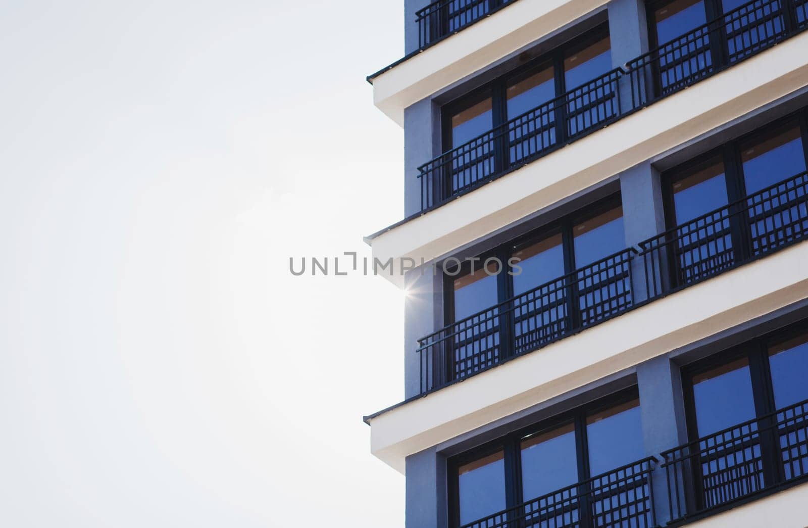 Modern luxury apartment building in europe city