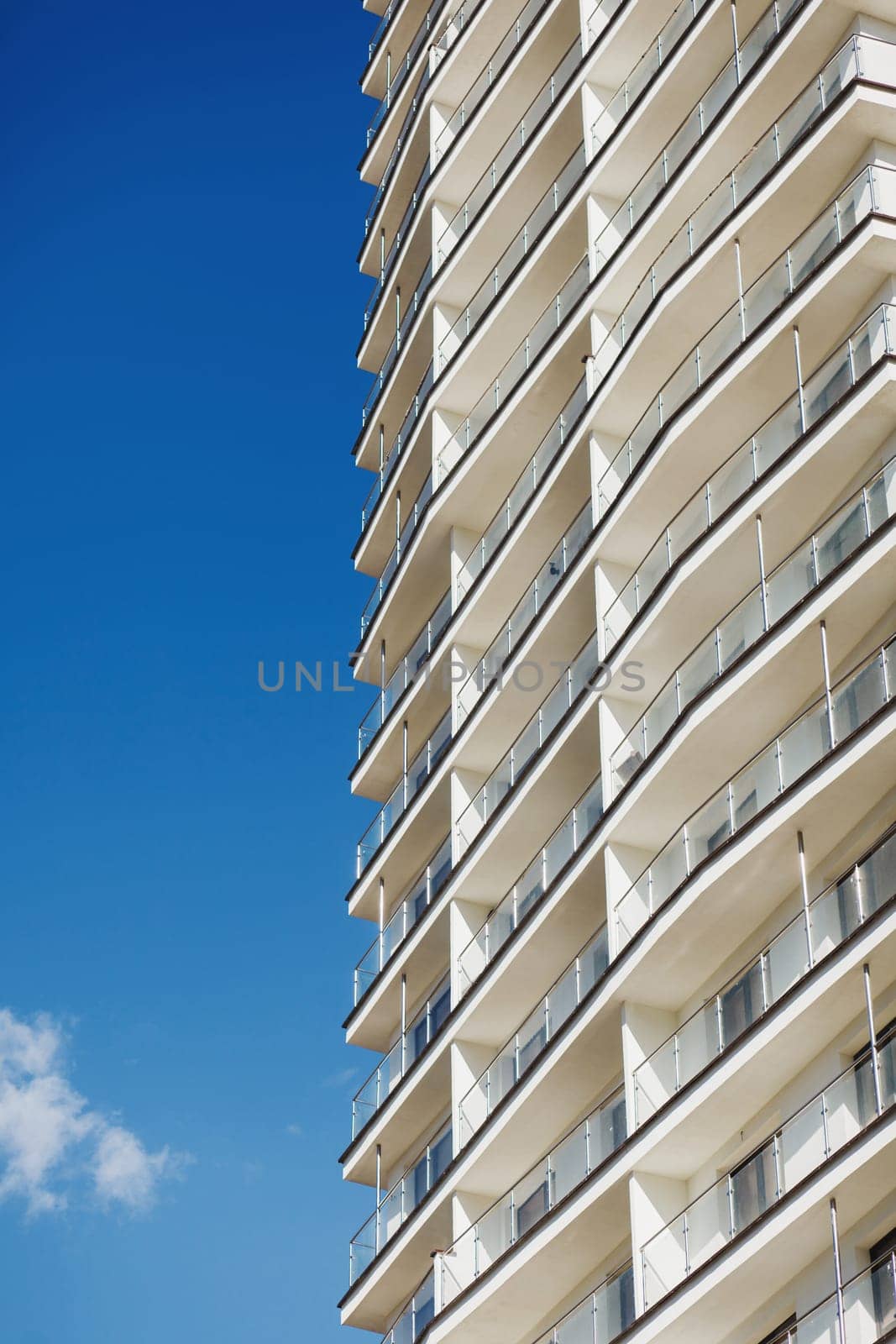 modern prestigious hotel. residential building against the sky