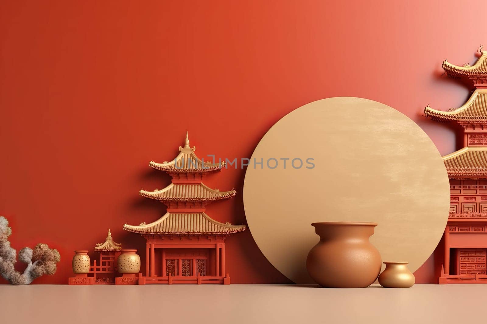 China day background country. Generate Ai by ylivdesign