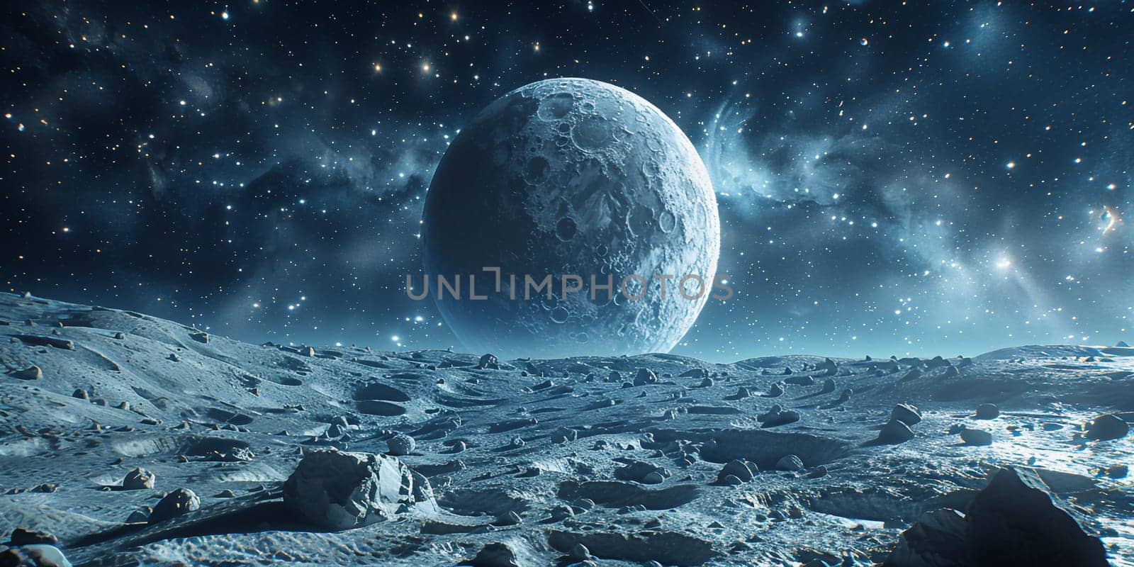 3D Rendered Fantasy Alien Landscape - 3D Illustration. High quality photo