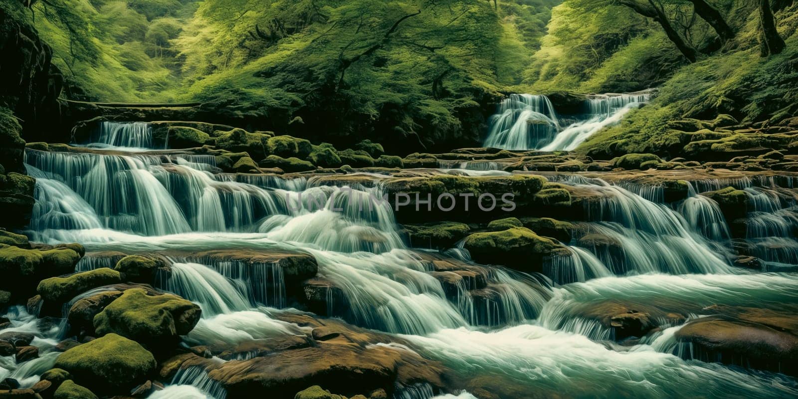 The natural wonder of cascading waterfalls, tranquil streams, and meandering rivers