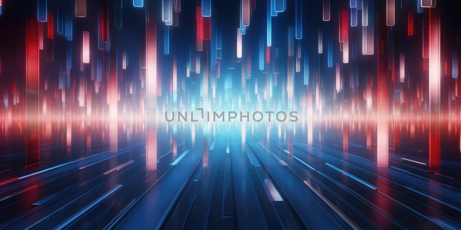 abstract light technology background glows in dark of comeliness by biancoblue