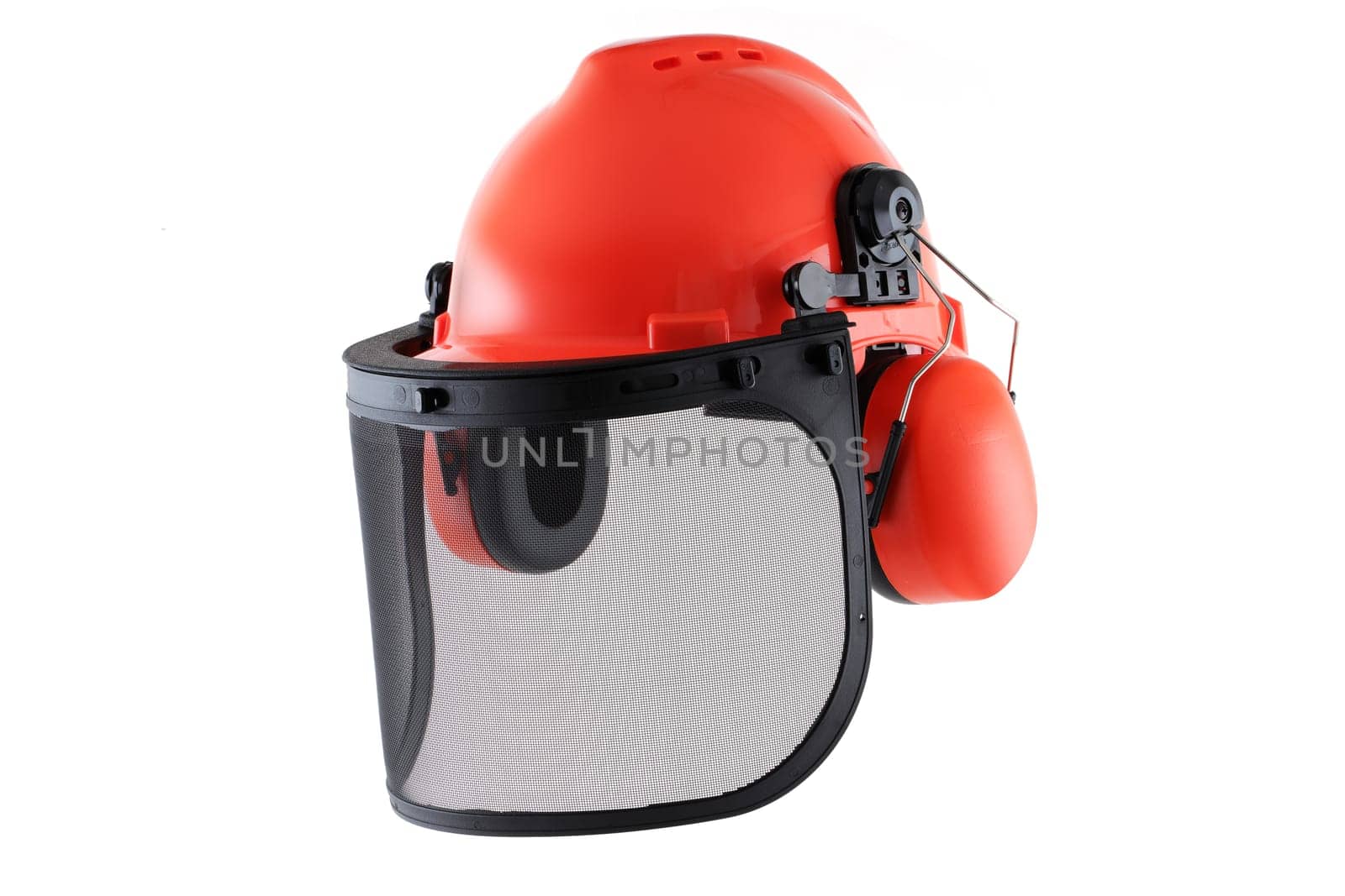 A Tree felling helmet side view