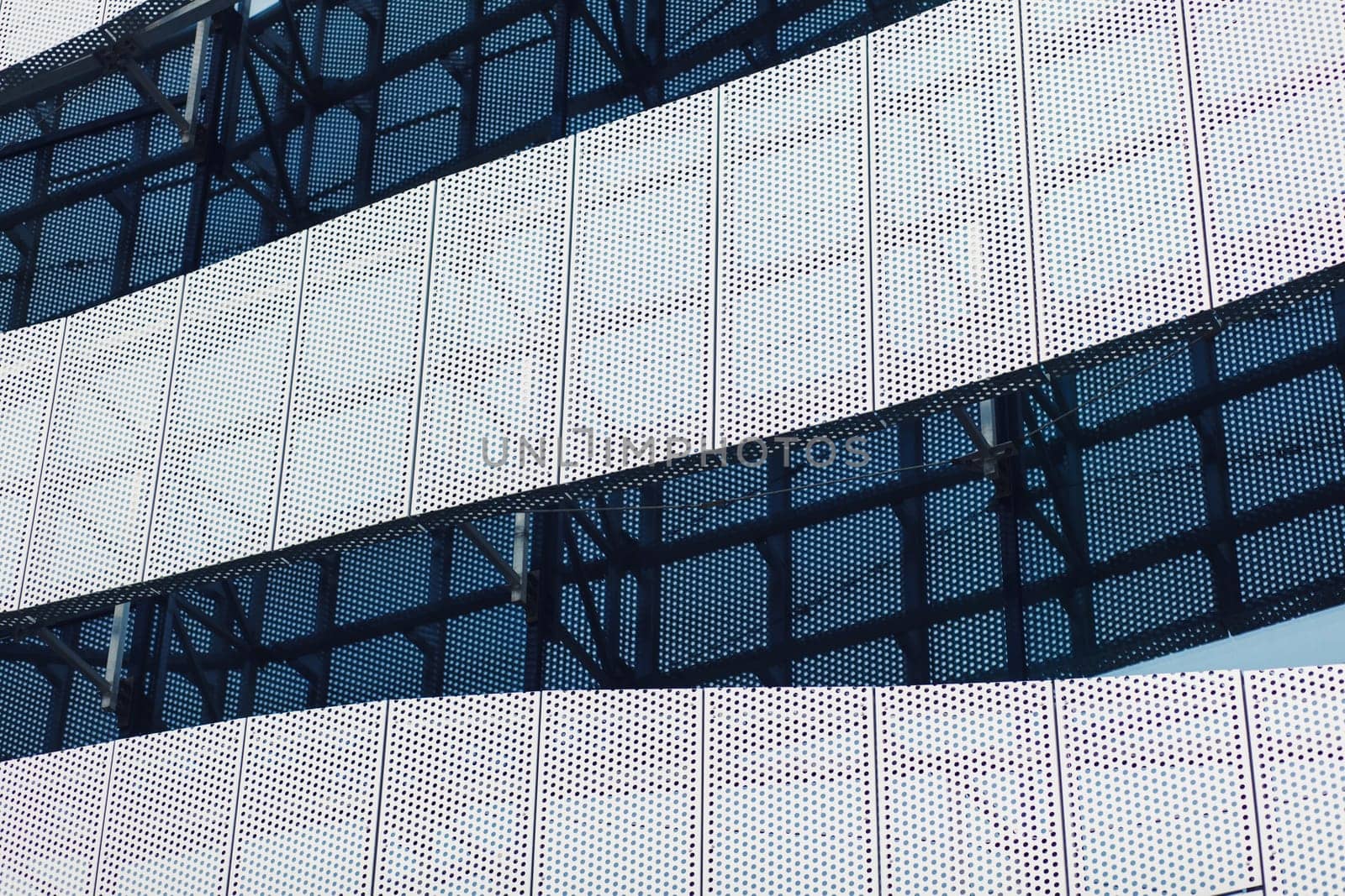 modern metal office in the city center