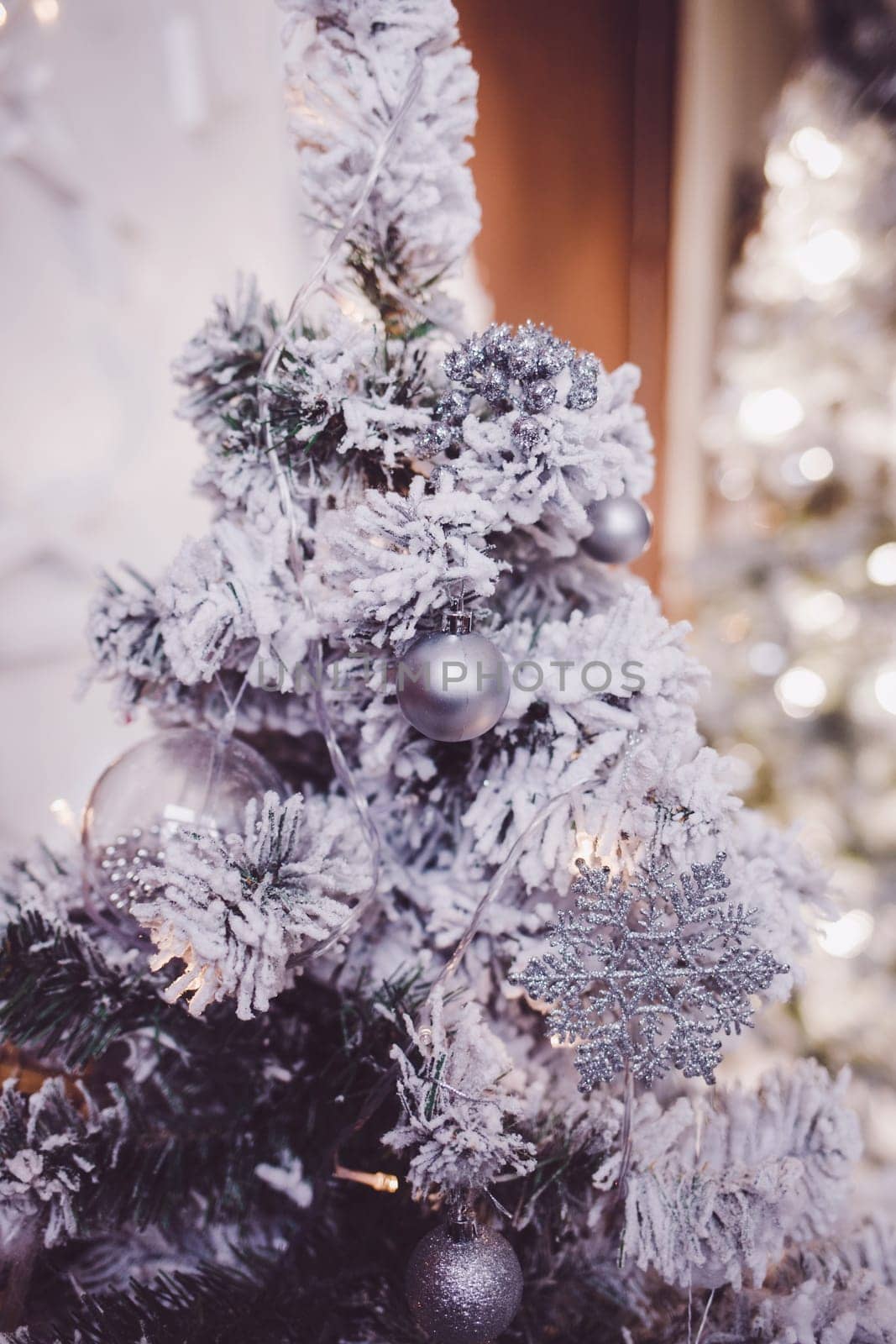decorated Christmas tree on holiday