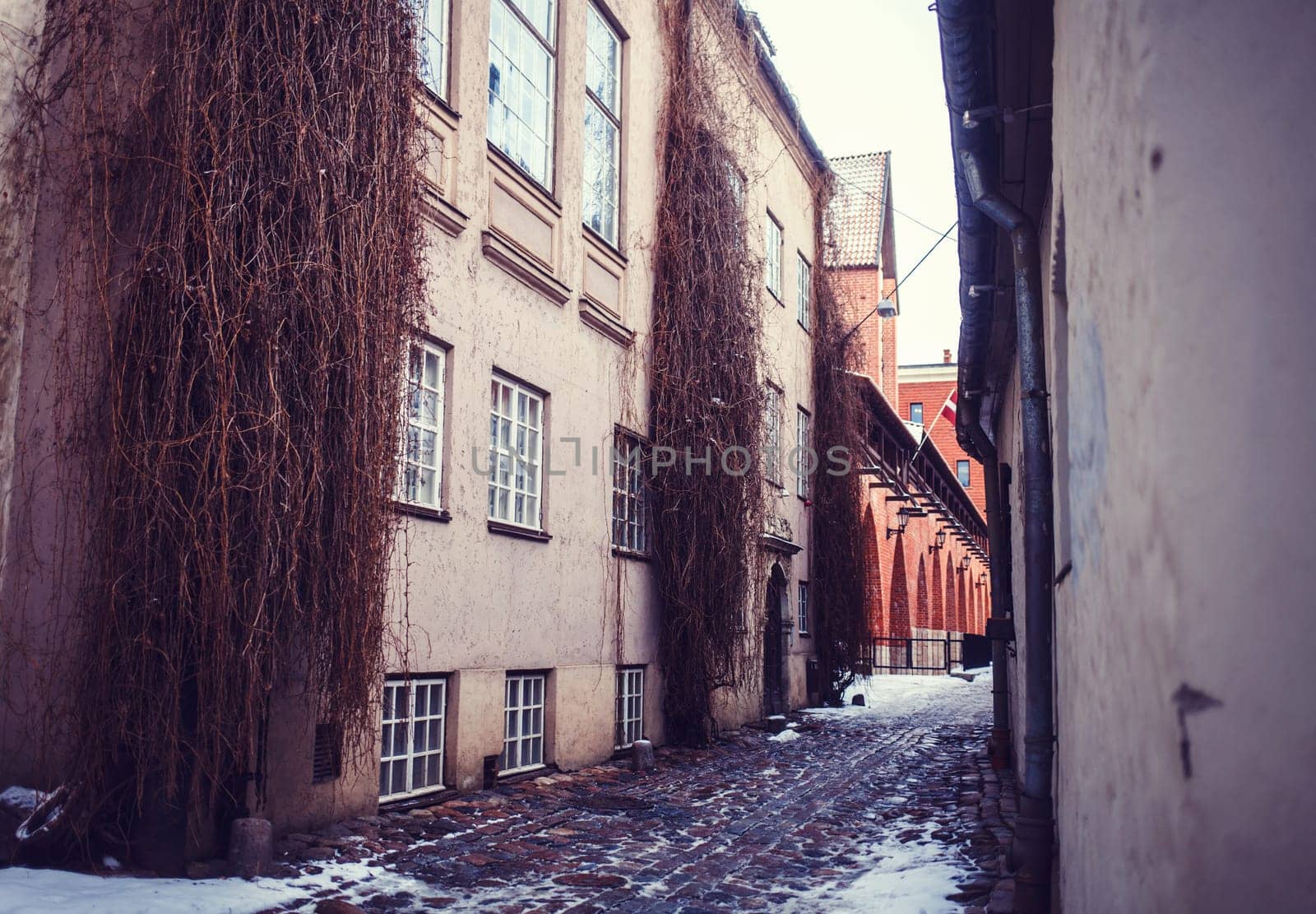 winter city Riga. the old historic centre